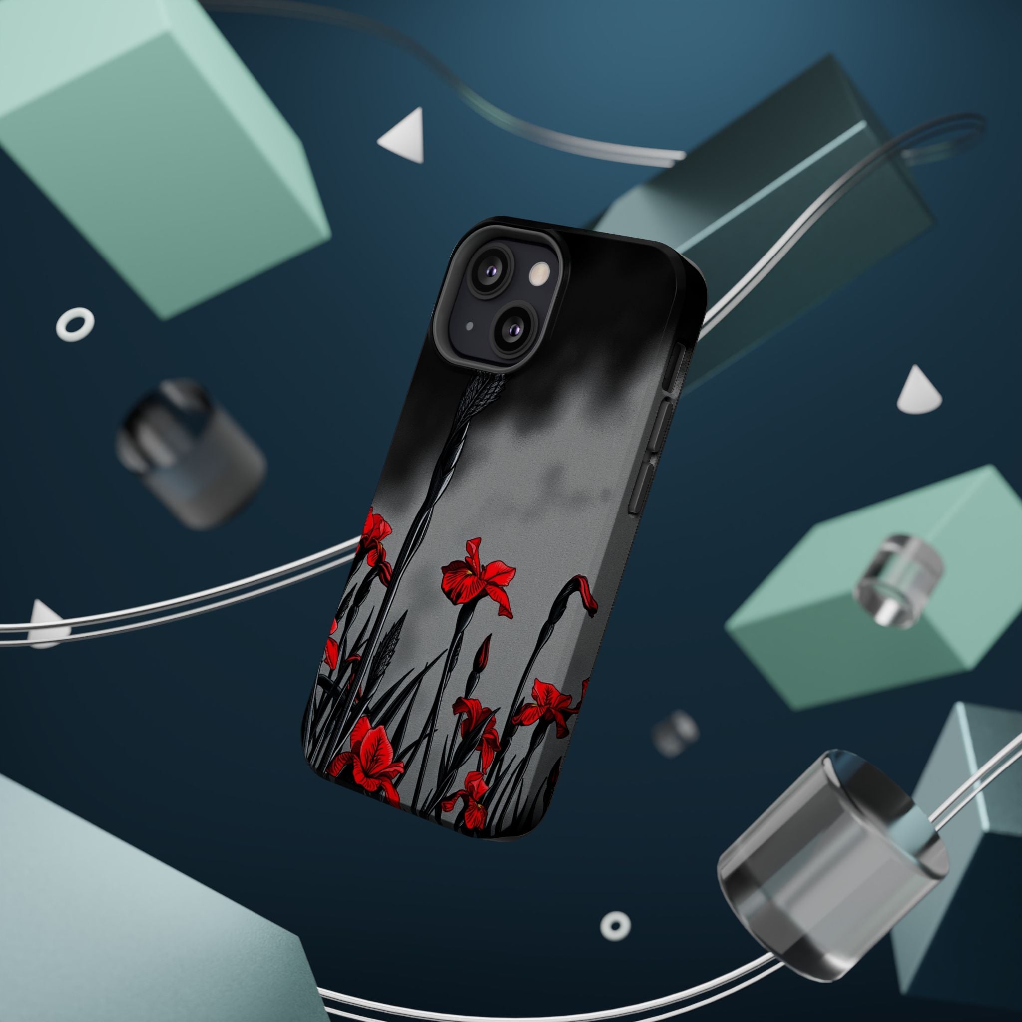 iPhone Iris Garden Cinematic Art Soft Finish Everyday Cas Slim Snap Case · iPhon