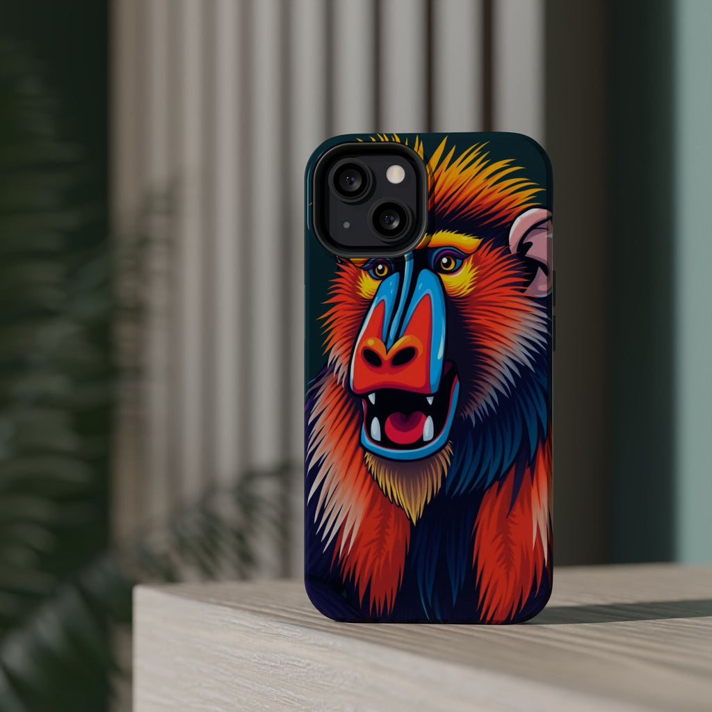 iPhone Mandrill Colorful Face Kids Fun iPhone Phone Case Gift Slim · iPhone Case