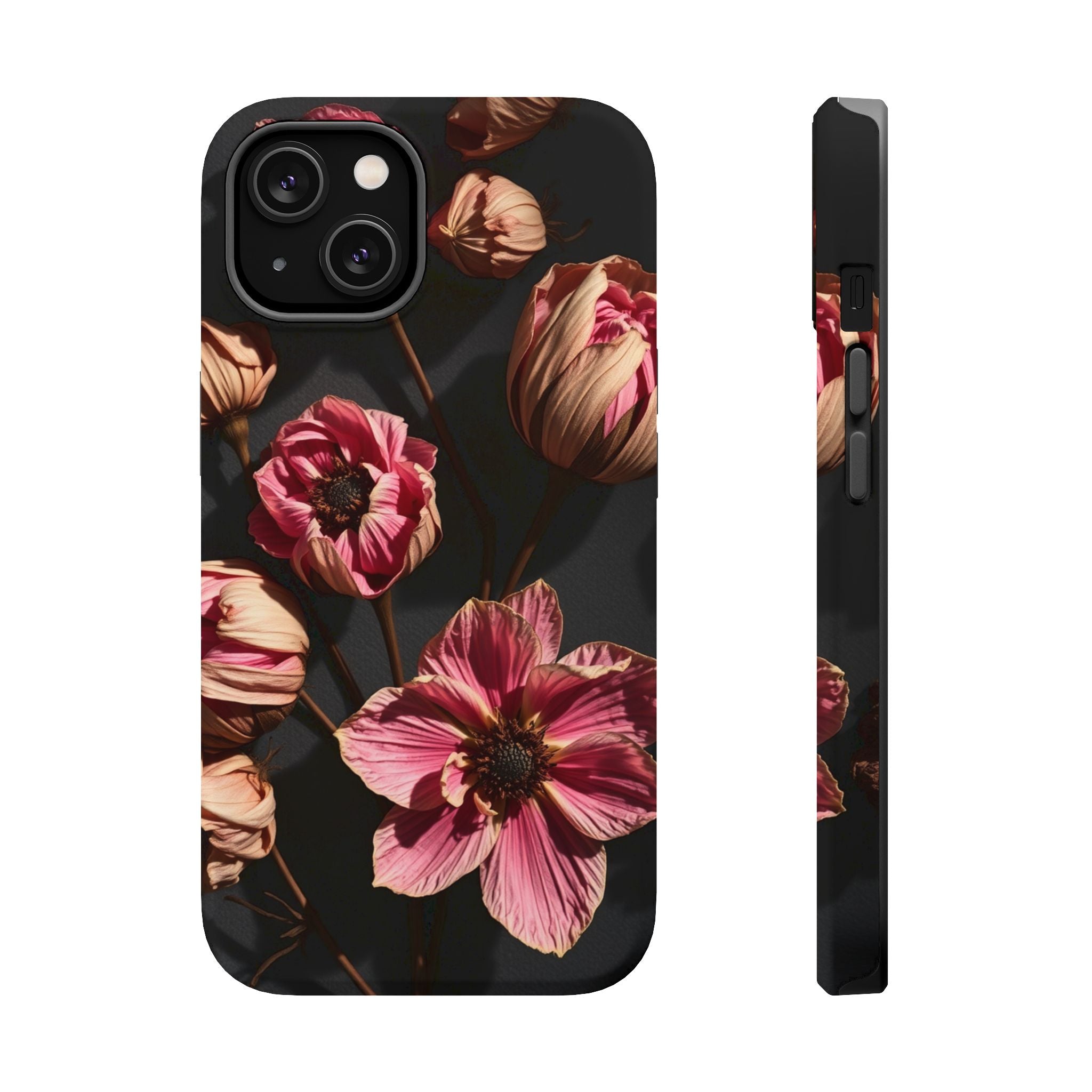 iPhone Dried Flower Flat Lay Electric Art Slim Snap Case · iPhone Case