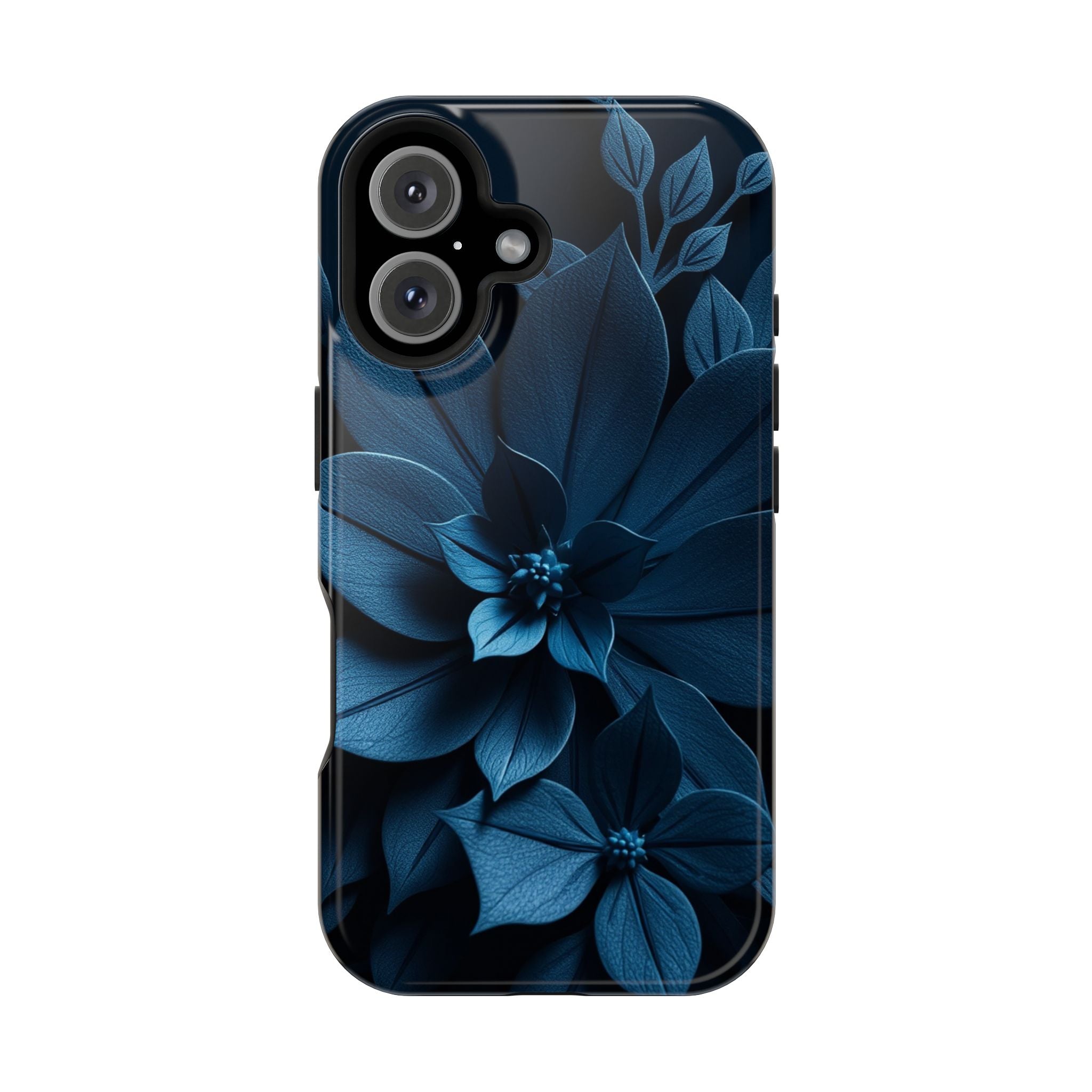 iPhone Midnight Blue And Silver Floral Dark Academia iPhone Slim · iPhone Case