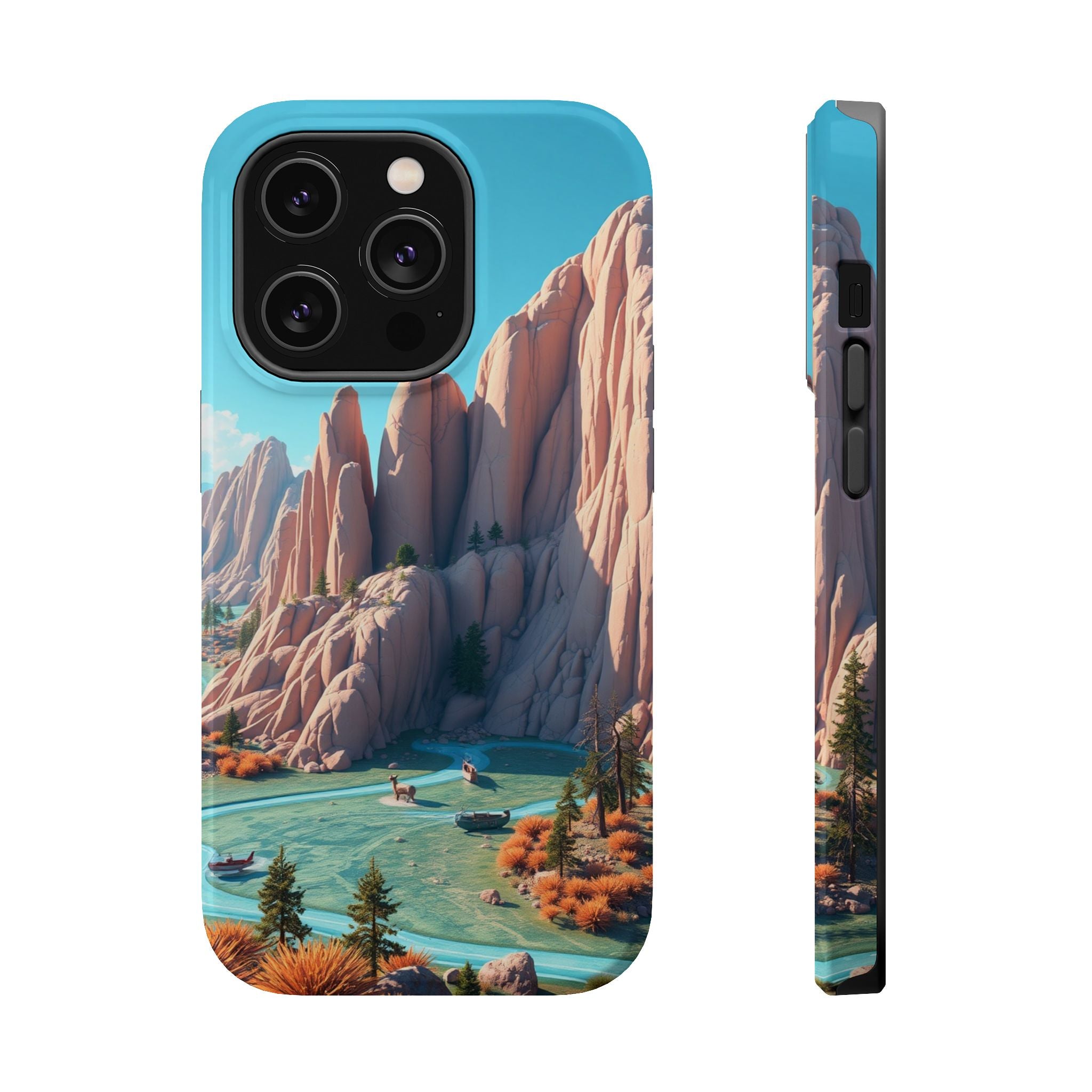 iPhone Pine Ridge Electric Art Slim Everyday Designer Case · iPhone Case