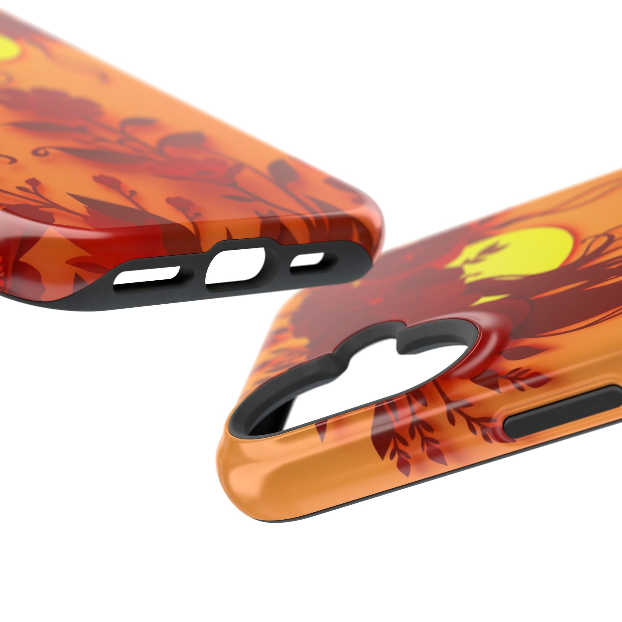 iPhone Sunset Amber And Peach Floral Crown Slim iPhone Everyday · iPhone Case