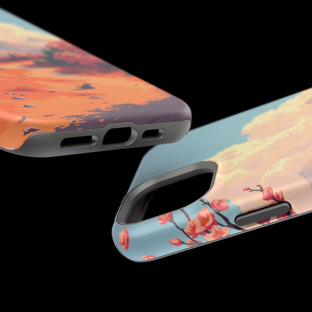 iPhone Burnt Orange And Sand Blossom Trail Slim iPhone Everyday · iPhone Case