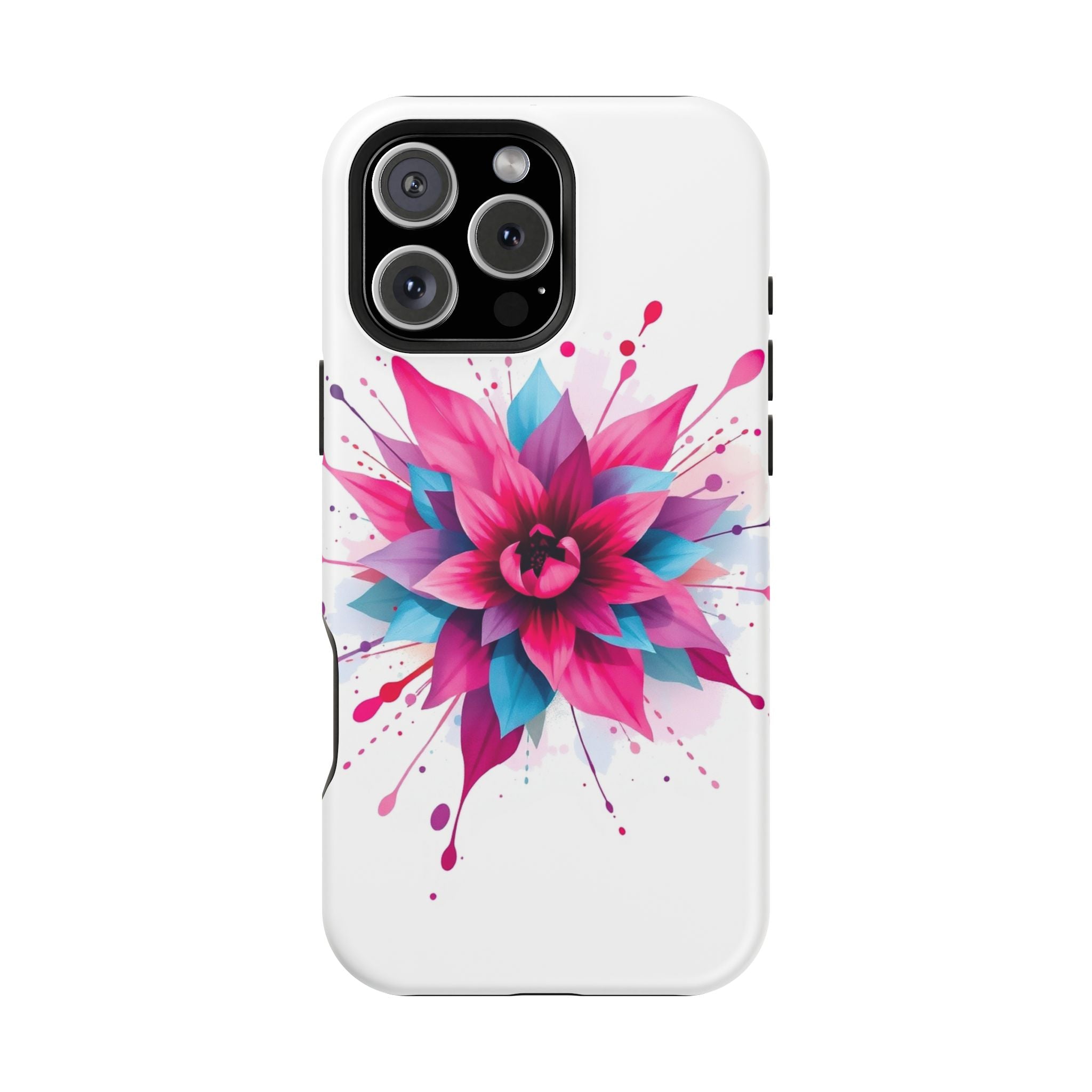 iPhone Floral Watercolor Splash Electric Art Slim iPhone Everyday · iPhone Case