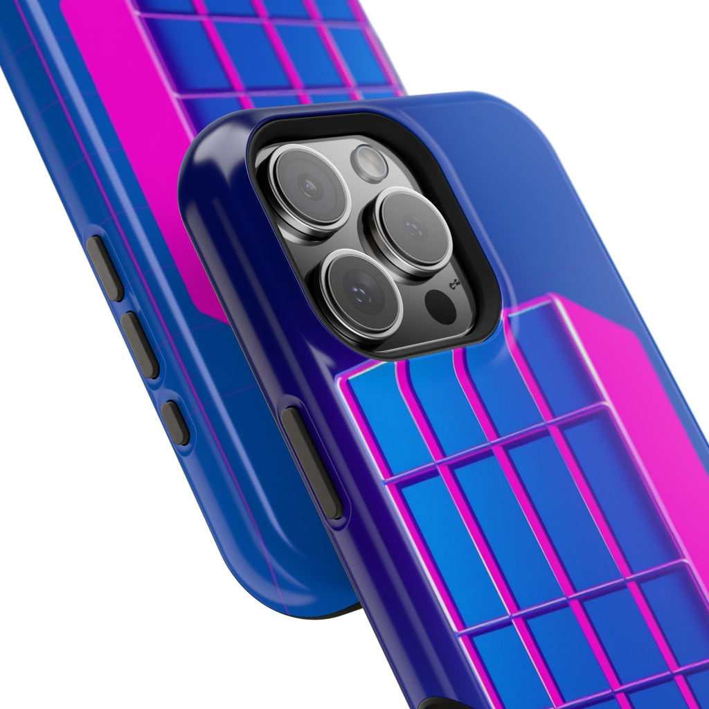 iPhone Earthy 80s Grid Synthwave Design Slim Everyday Designer Case · iPhone Cas