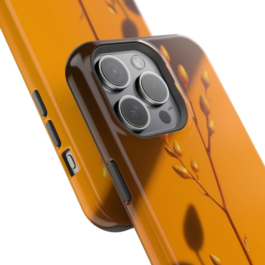 iPhone Mustard And Rust Minimalist Stem Slim Everyday iPhone Designer · iPhone C
