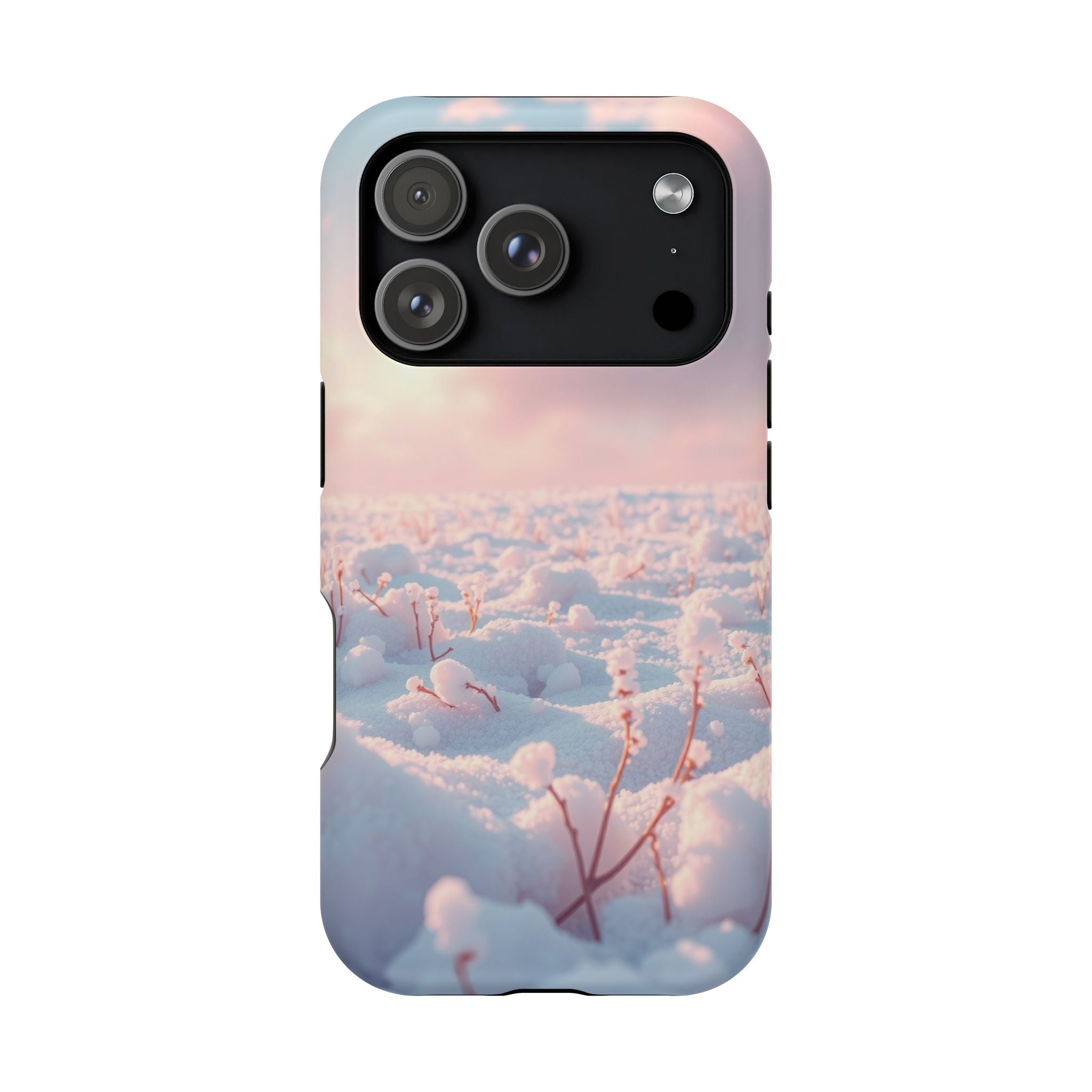 iPhone Snow Field Enchanted Art 13 Bold Modern Everyday Snap Case · iPhone Case
