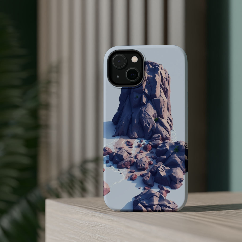 iPhone Indigo And Violet Pebble Beach Slim Everyday Designer Case · iPhone Case
