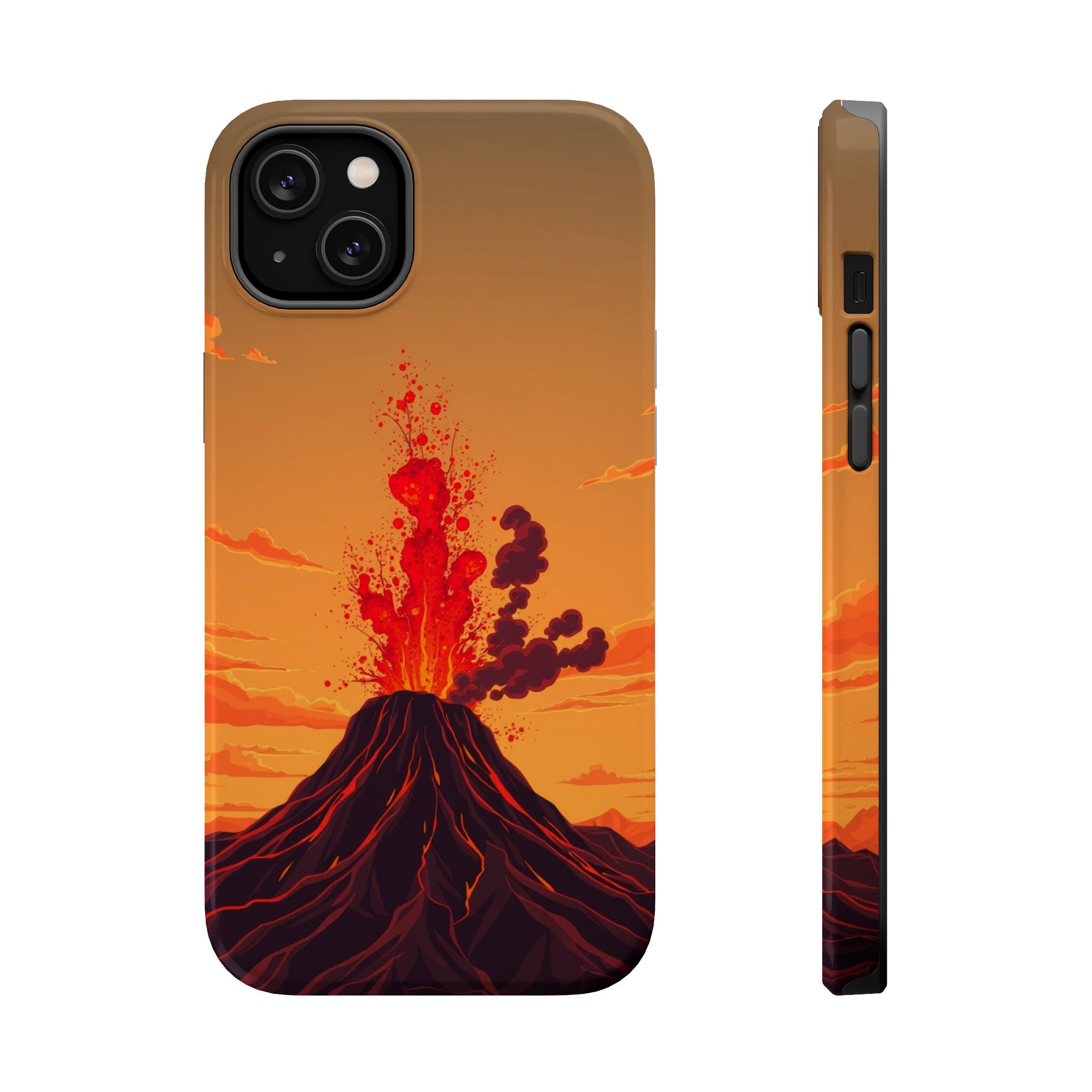 iPhone Sunset Amber And Peach Volcanic Eruption Soft iPhone Finish · iPhone Case