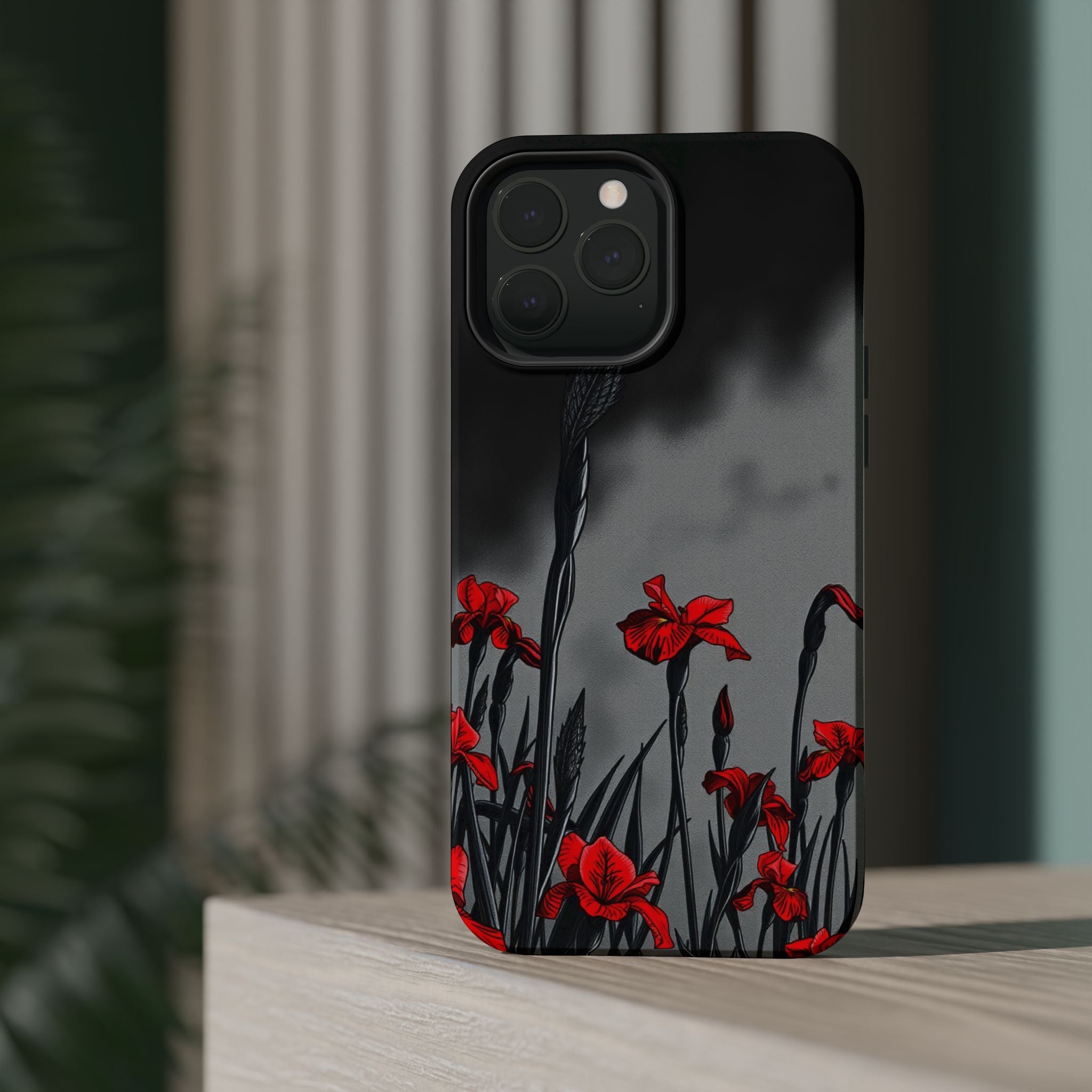 iPhone Iris Garden Cinematic Art Soft Finish Everyday Cas Slim Snap Case · iPhon