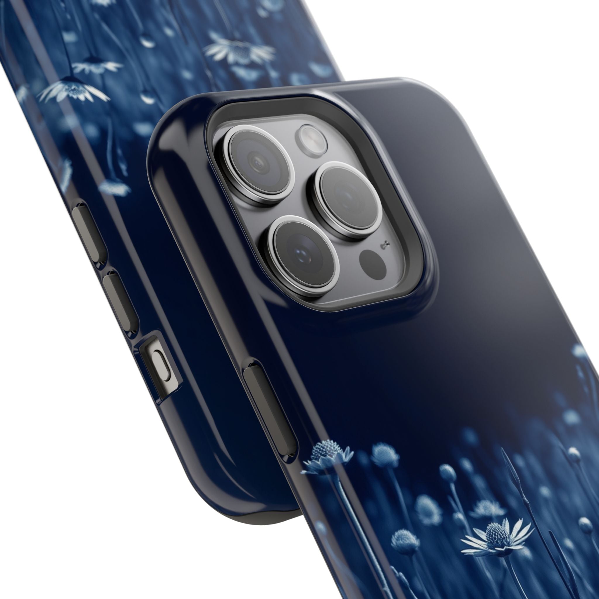 iPhone Midnight Blue And Silver Wildflower Field Clean iPhone Minimal · iPhone C