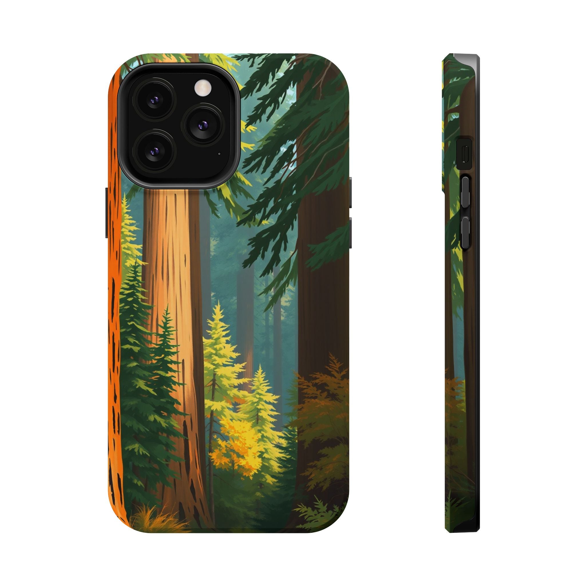 iPhone Redwood Forest Oil Painting Impressionist Clean iPhone Minimal · iPhone C
