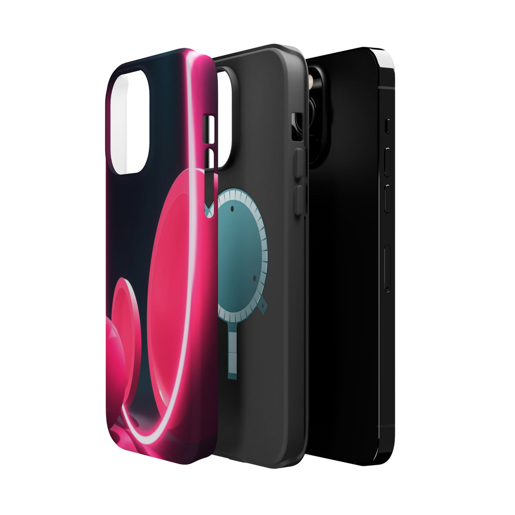iPhone 1960s Mod Circles Neon Cyberpunk Slim Everyday Designer Case · iPhone Cas