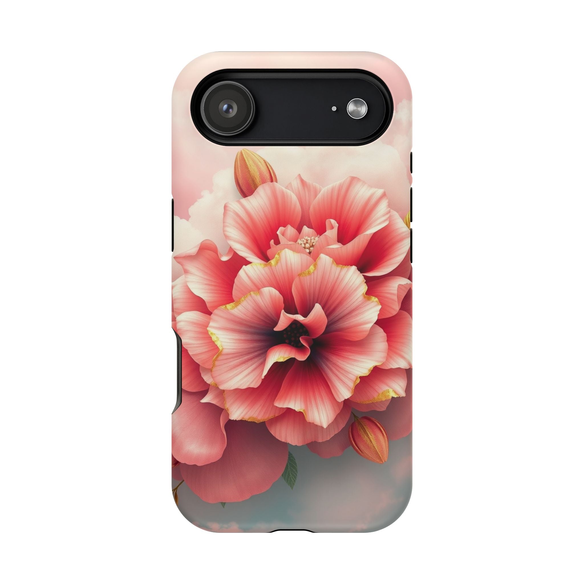 iPhone Pastel Floral Cloud Gold Foil Luxury Slim iPhone Everyday · iPhone Case