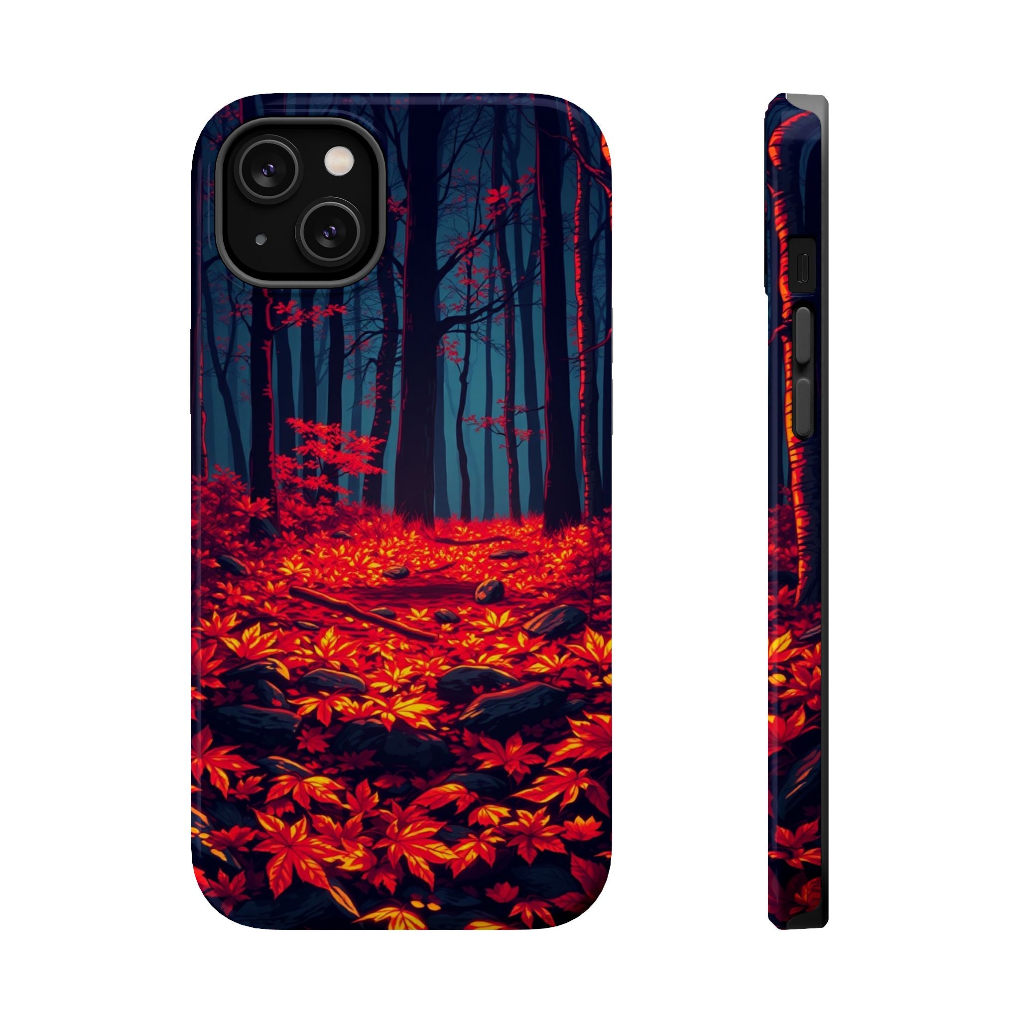iPhone Black And Crimson Autumn Forest Floor Slim iPhone Everyday · iPhone Case