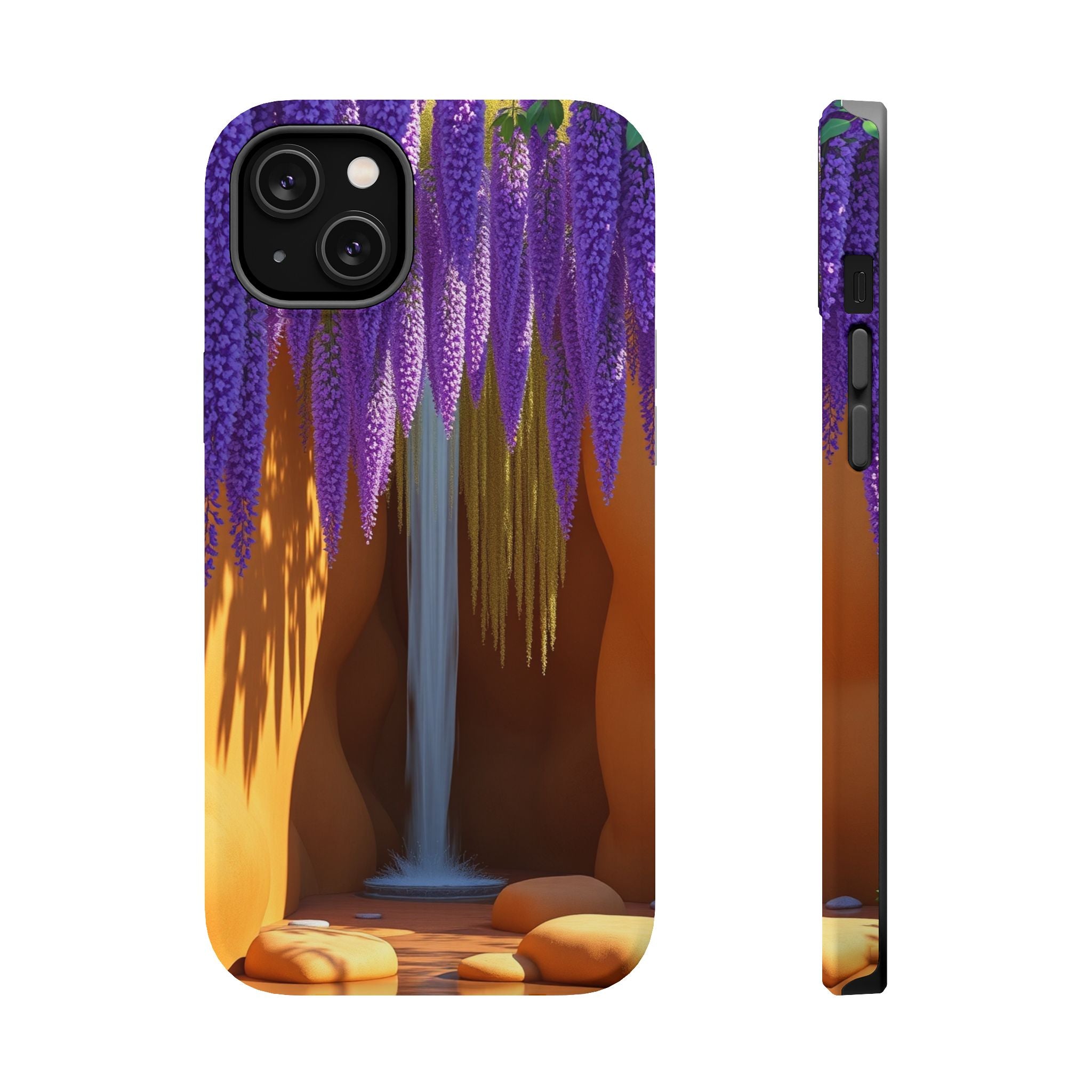 iPhone Earthy Wisteria Cascade Design Slim Everyday Designer Case · iPhone Case