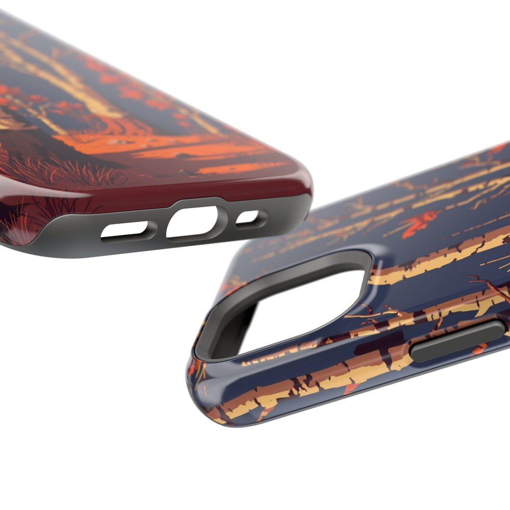 iPhone Birch Grove Pixel Art -Bit Bold Modern Everyday Snap Case · iPhone Case