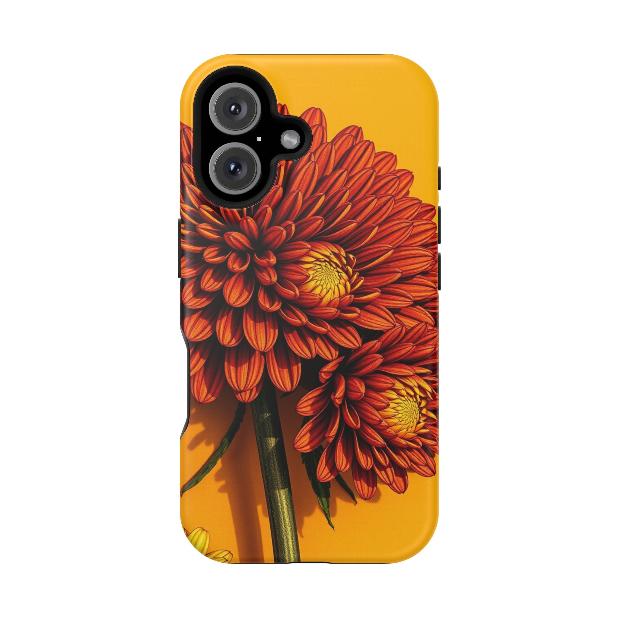 iPhone Mustard And Rust Ranunculus Stack Slim Everyday iPhone 14 · iPhone Case