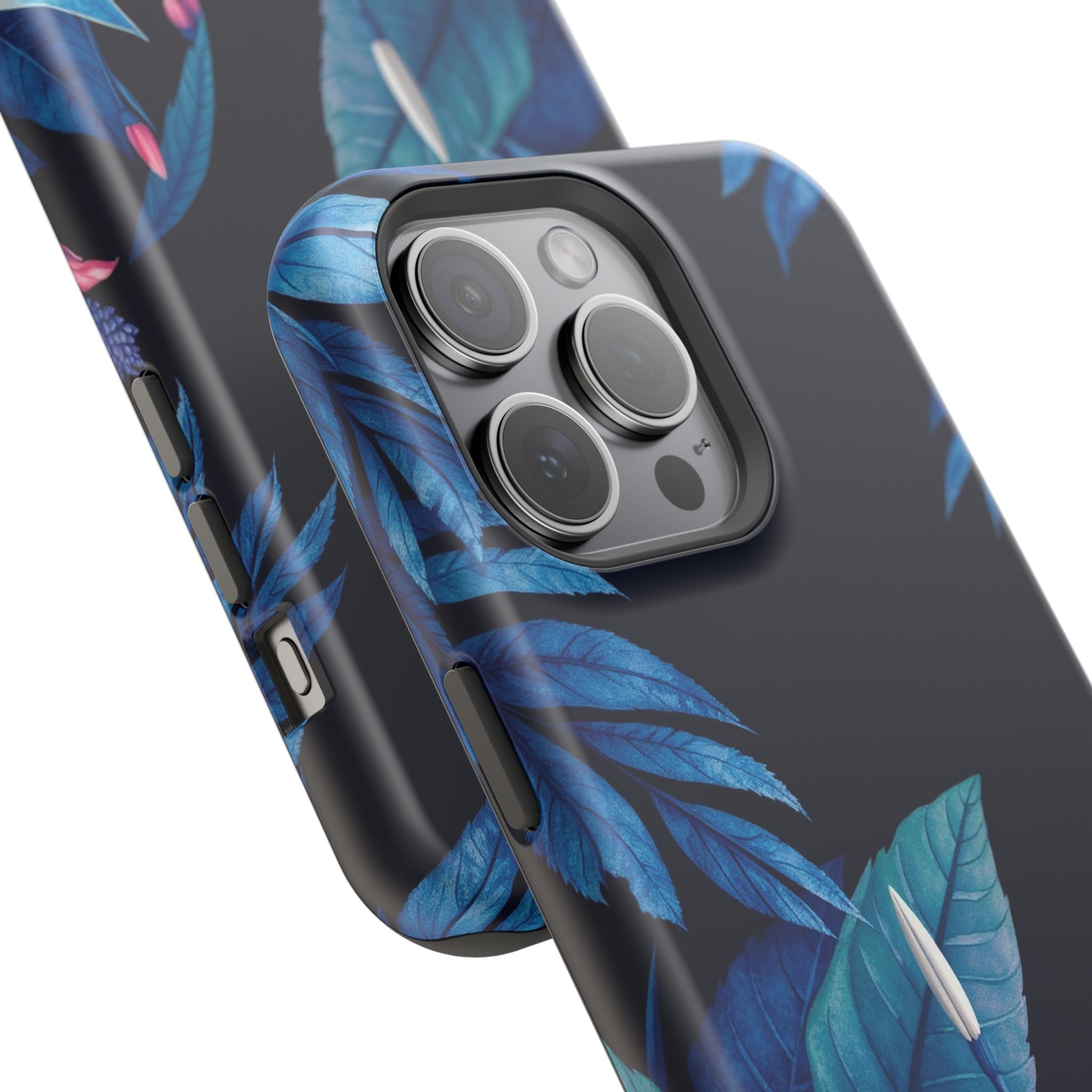 iPhone Serene Jungle Floral Design Clean Minimal Snap Cas Slim Snap Case · iPhon