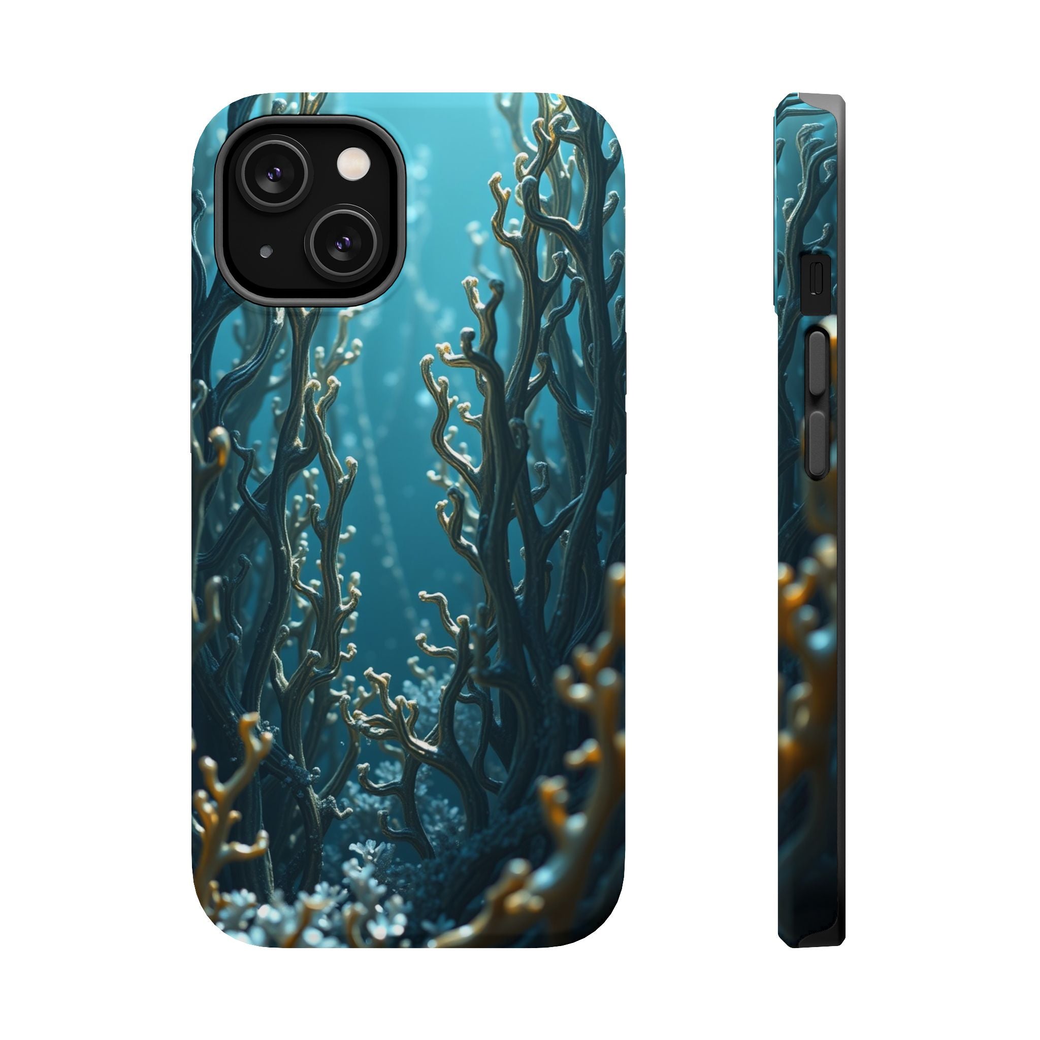 iPhone Midnight Blue And Silver Kelp Forest Slim iPhone Everyday · iPhone Case
