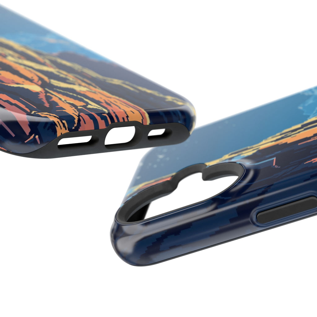 iPhone Midnight Blue And Silver Canyon Wall Slim iPhone Everyday · iPhone Case