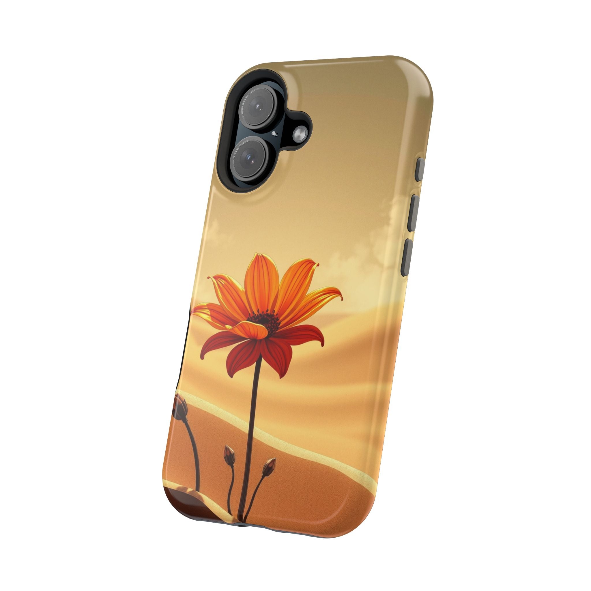 iPhone Neon Floral Dark Gothic Ink Bold Modern Everyday Snap Case · iPhone Case