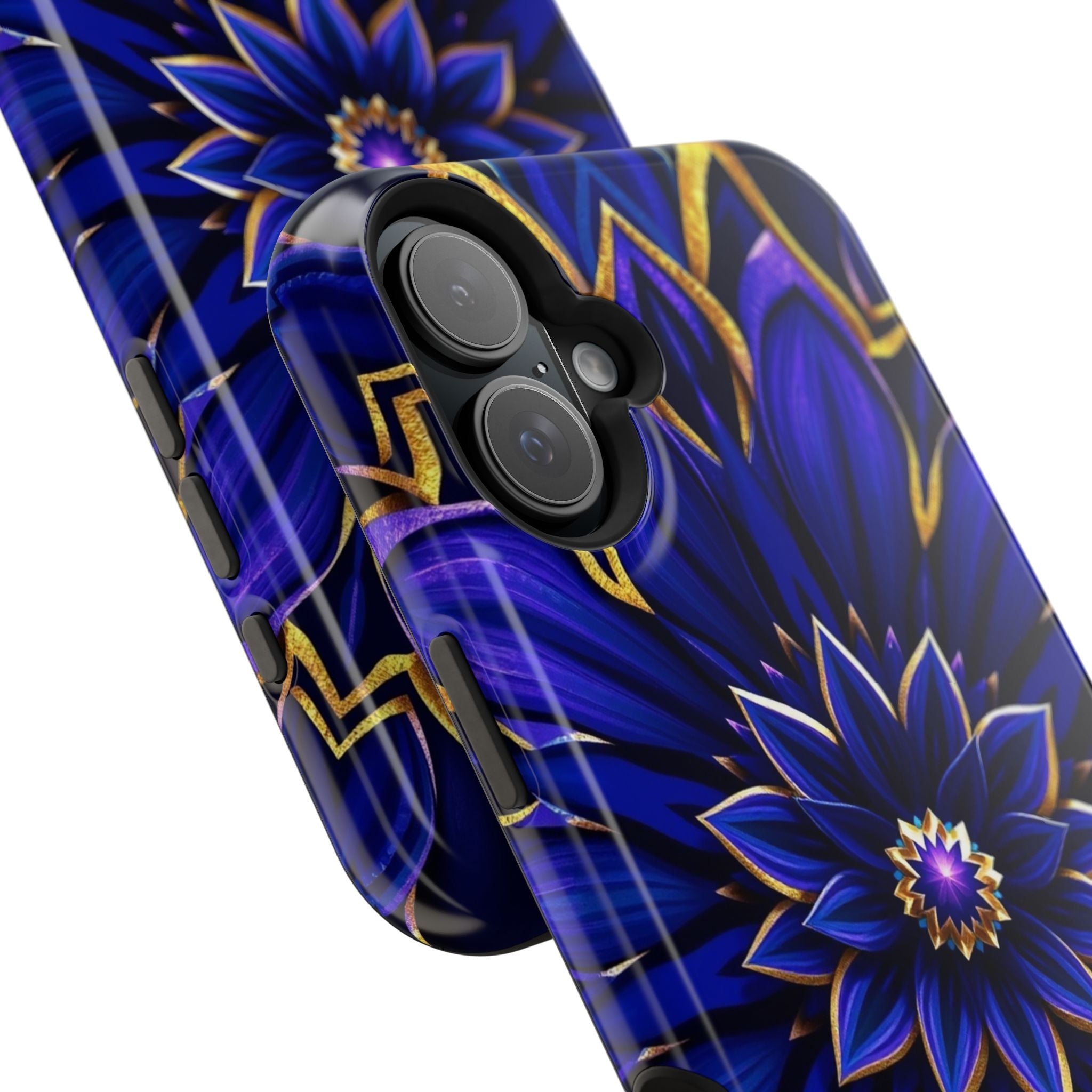 iPhone Floral Mandala Electric Art 14 Slim Everyday Designer Case · iPhone Case