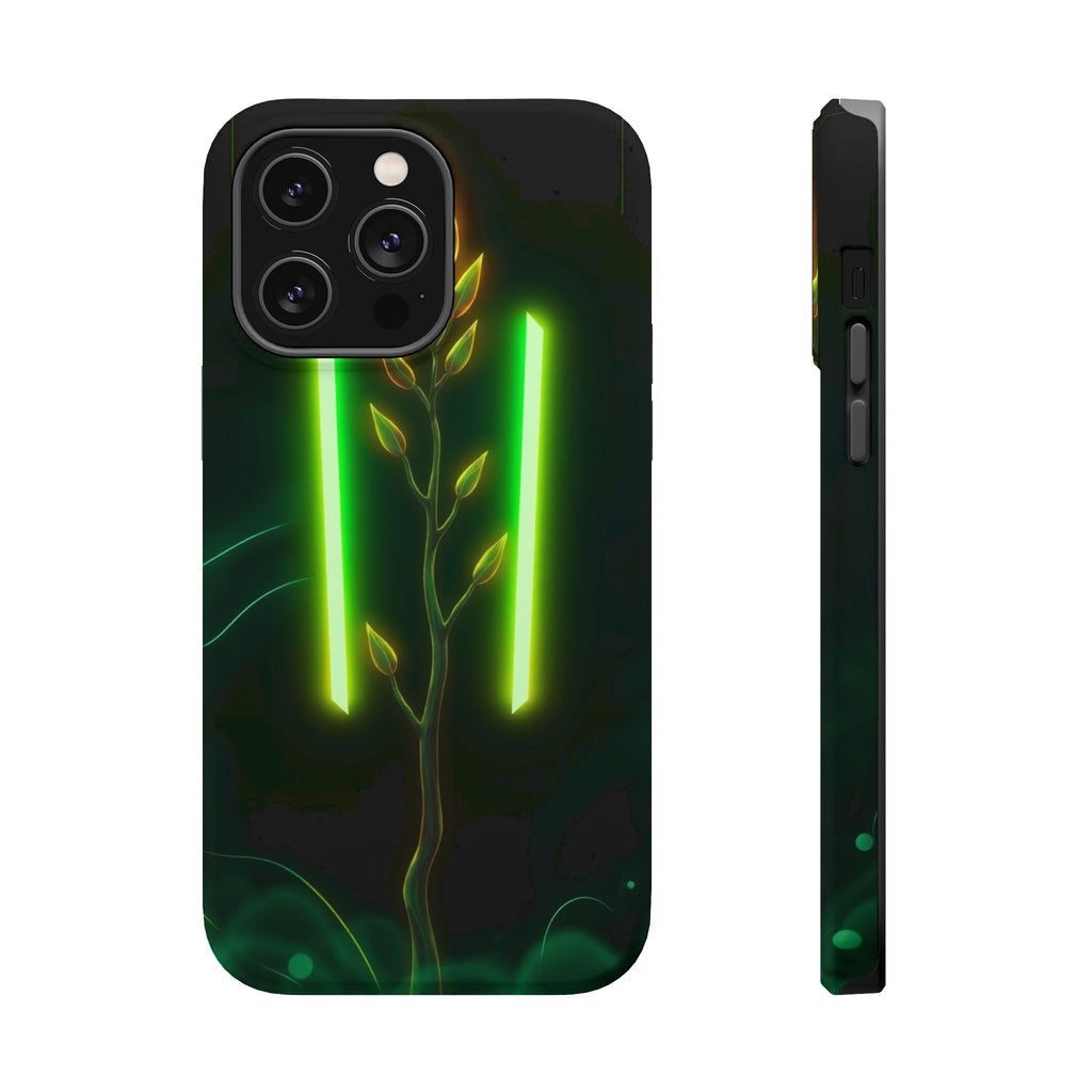 iPhone Emerald Green And Gold Minimalist Stem Slim iPhone Everyday · iPhone Case