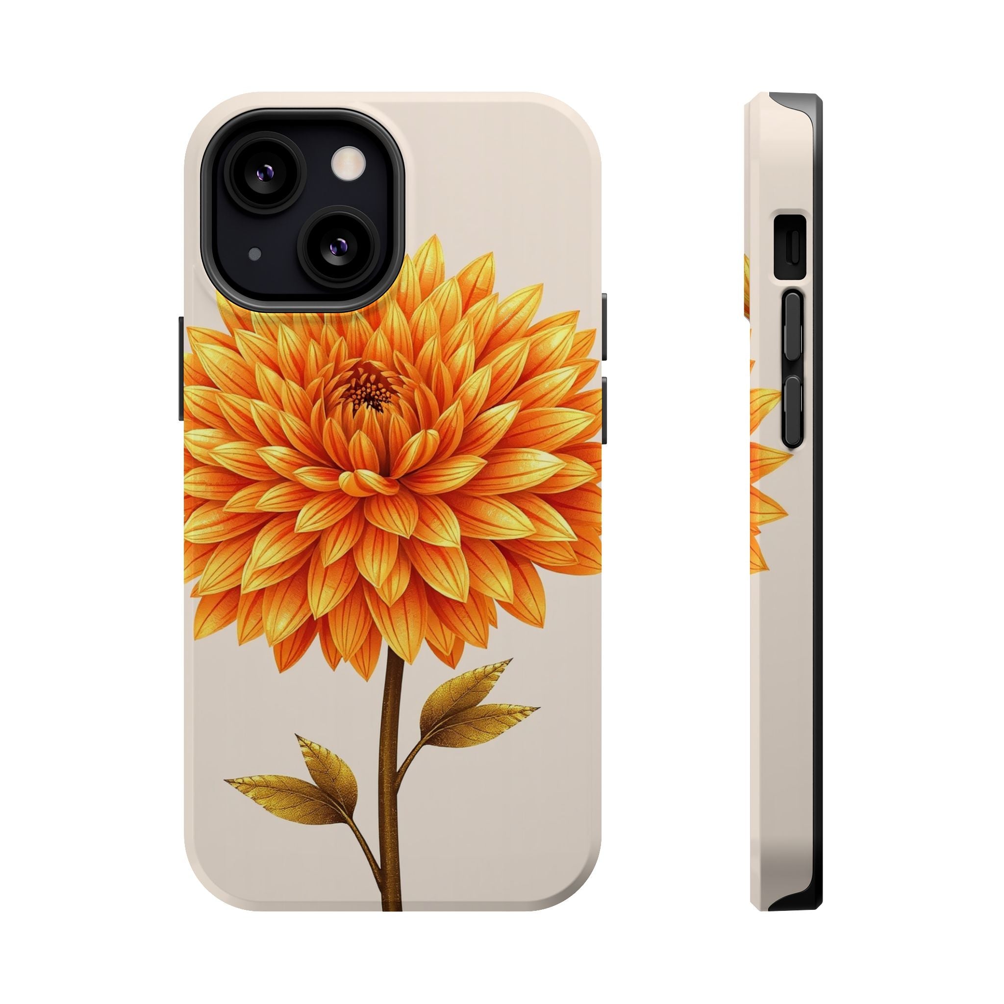 iPhone Chrysanthemum Classic Gold Foil Luxury Slim iPhone Everyday · iPhone Case