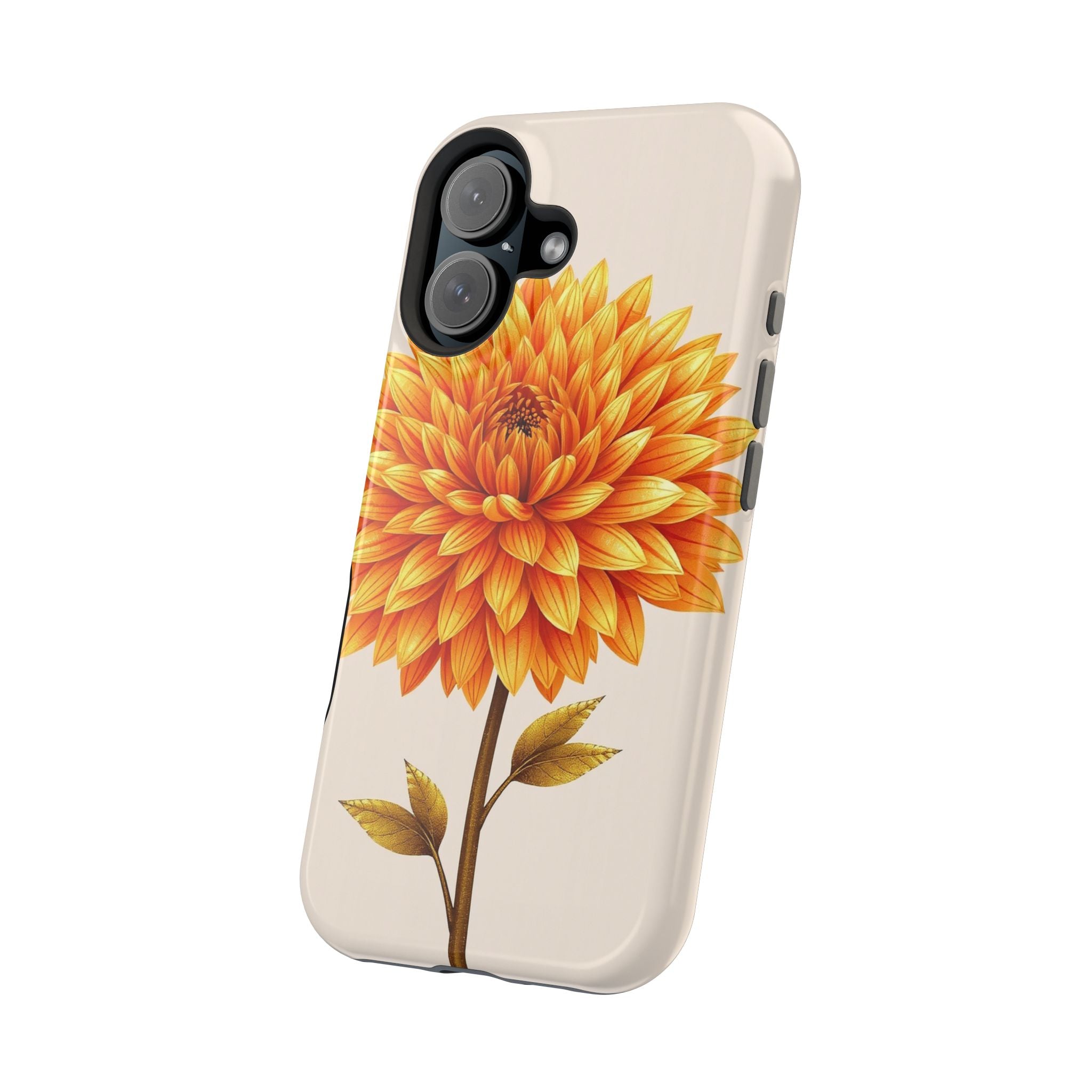 iPhone Chrysanthemum Classic Gold Foil Luxury Slim iPhone Everyday · iPhone Case
