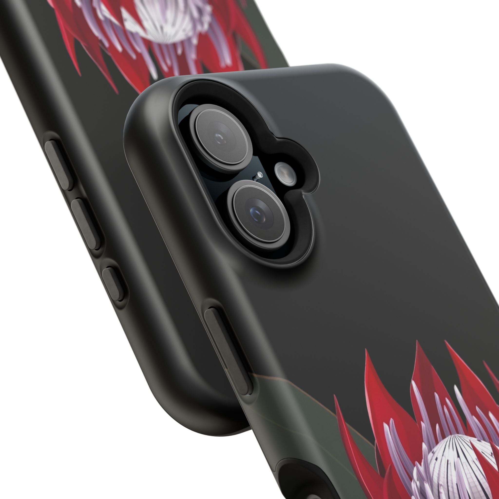 iPhone Black And Crimson Protea Bold Slim Everyday Designer Case · iPhone Case