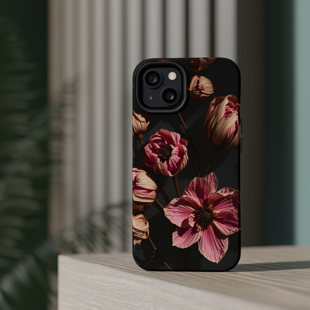 iPhone Dried Flower Flat Lay Electric Art Slim Snap Case · iPhone Case