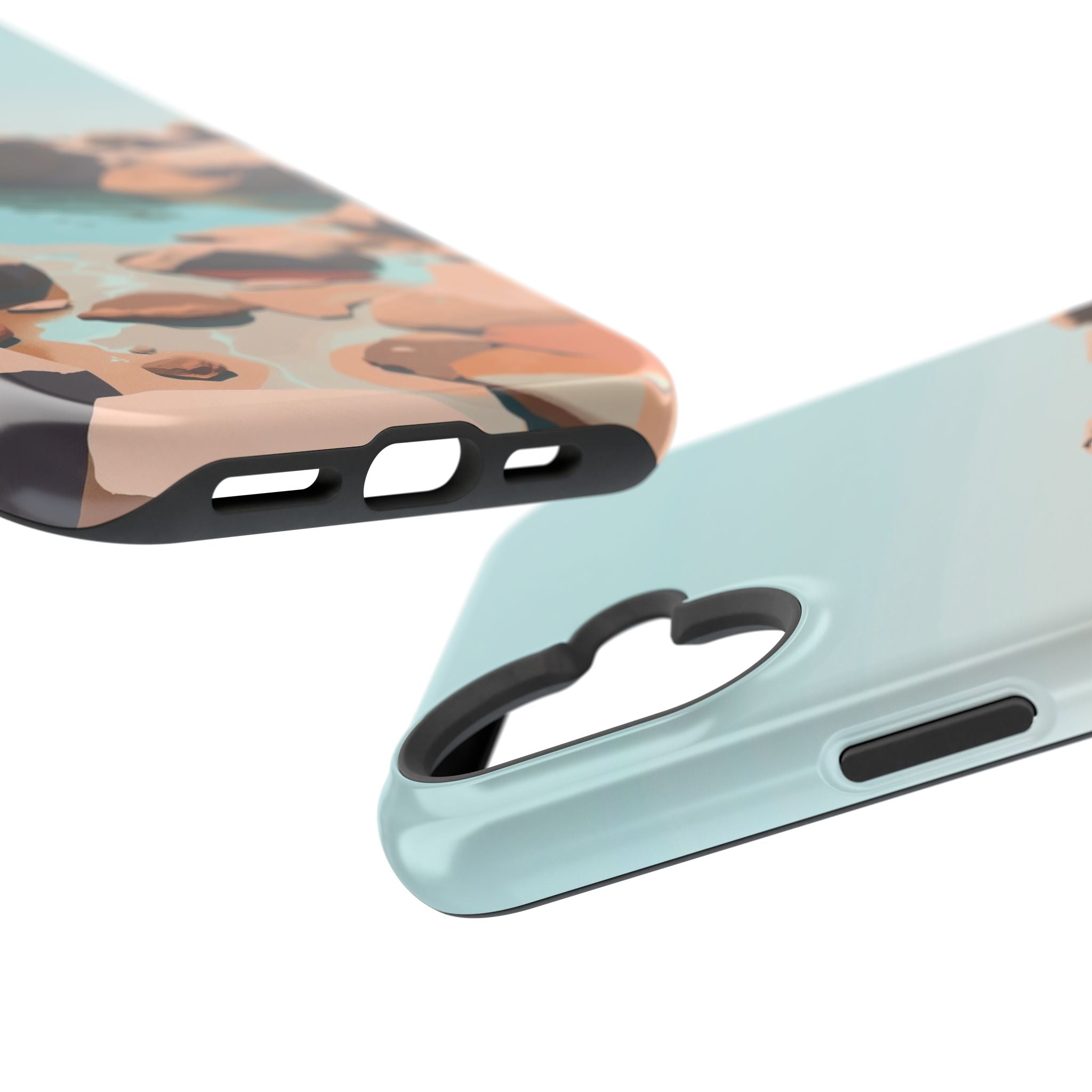 iPhone Tidal Pool Oil Painting Impressionist Slim iPhone Everyday · iPhone Case