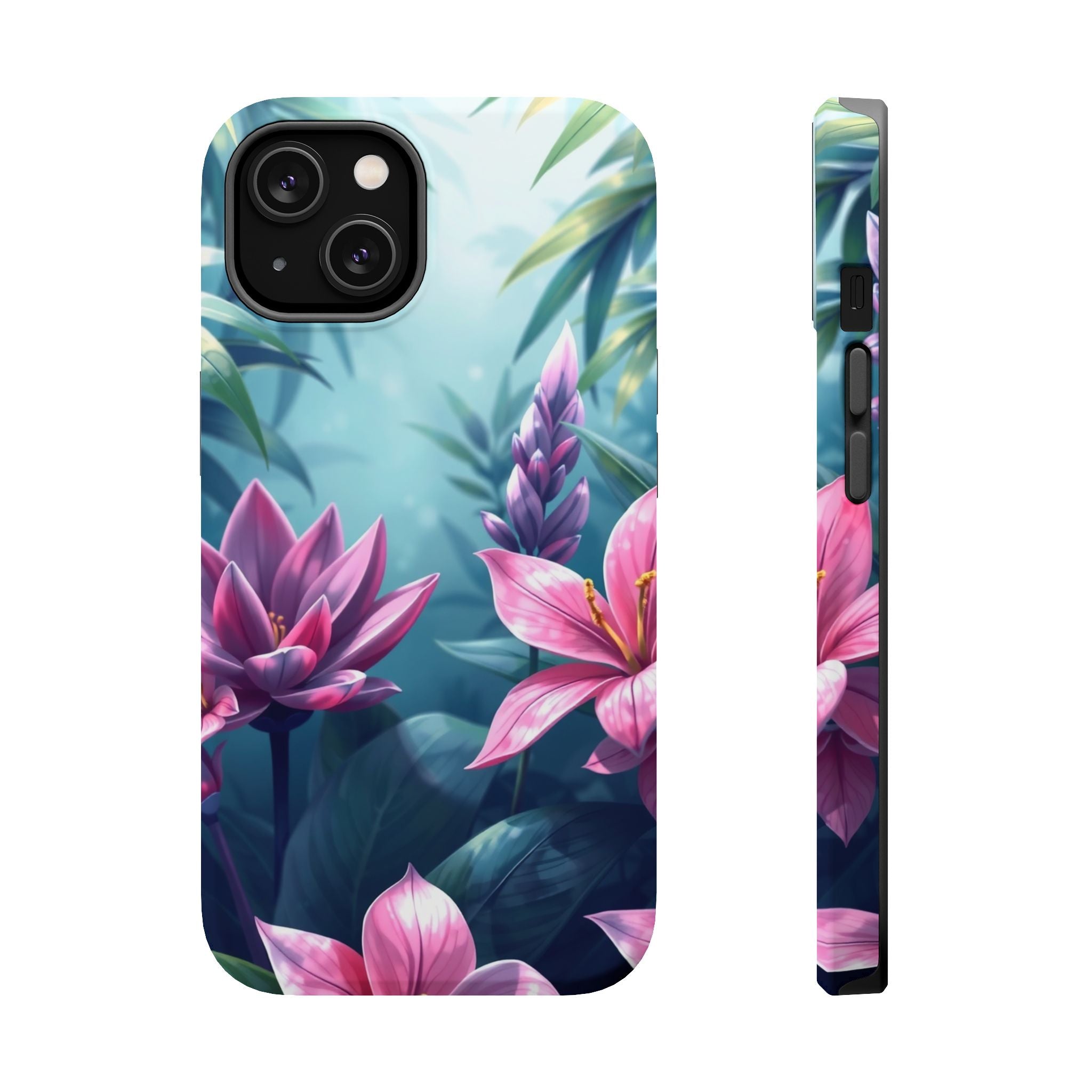 iPhone Indigo And Violet Jungle Floral Slim Everyday Designer Case · iPhone Case