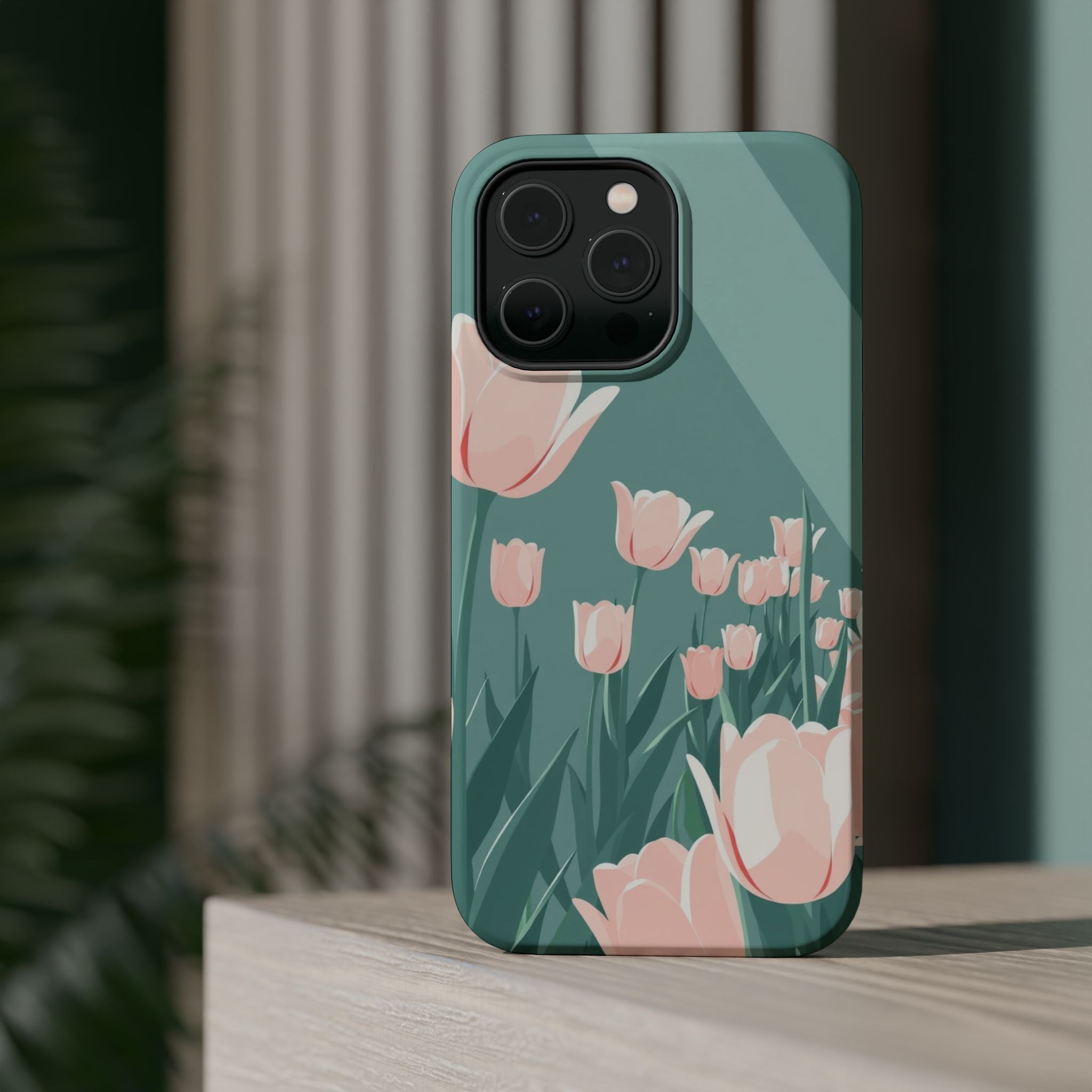 iPhone Tulip Row Enchanted Art Slim Everyday Designer Case · iPhone Case