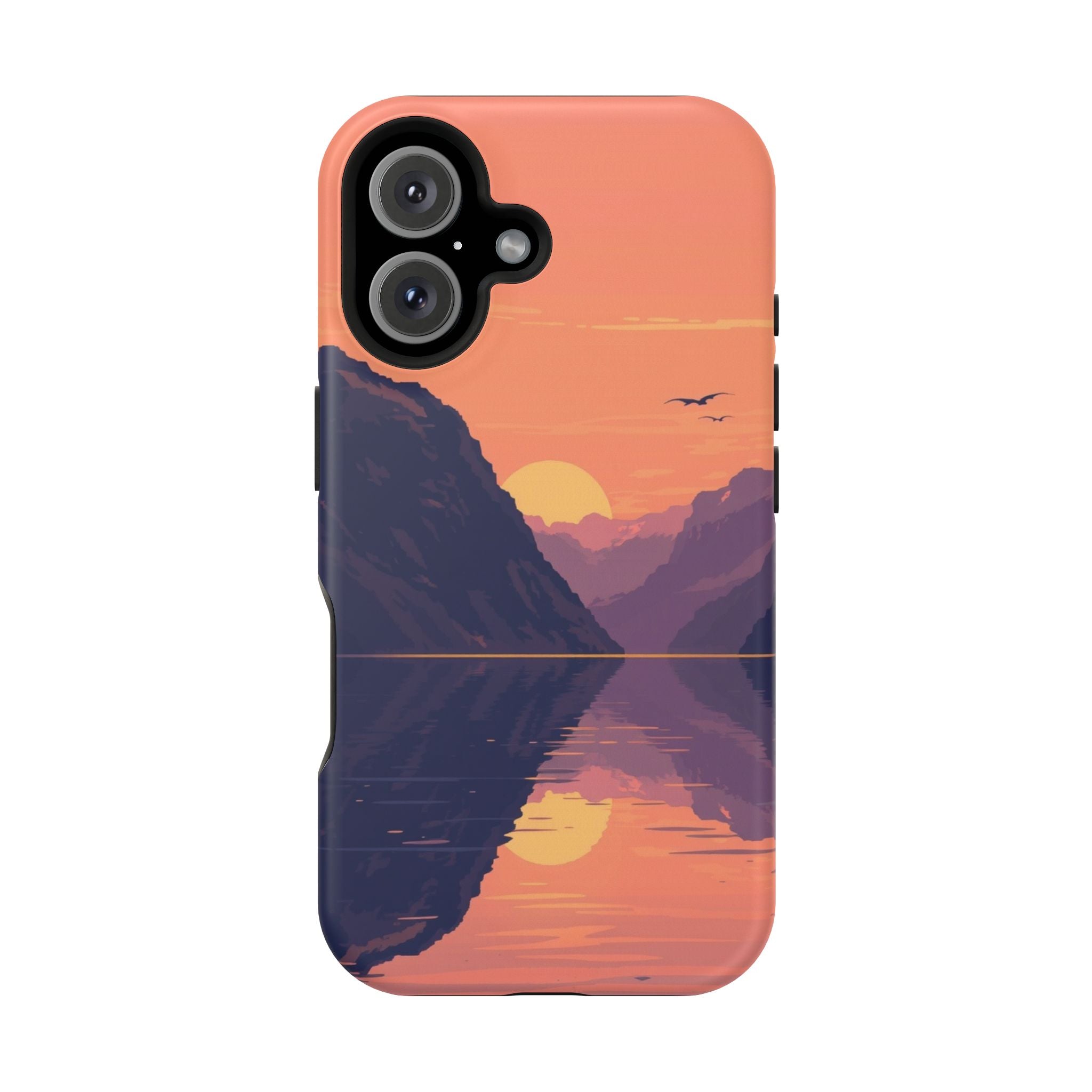 iPhone Radiant Fjord Reflection Design Slim Everyday Designer Case · iPhone Case