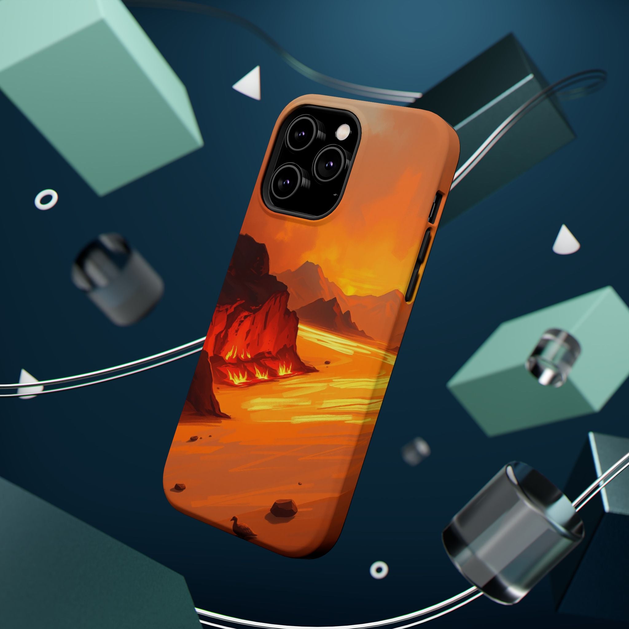 iPhone Burnt Orange And Sand Wildfire Glow Slim iPhone Everyday · iPhone Case