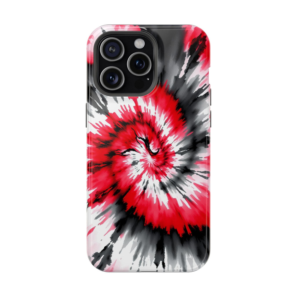 iPhone Black And Crimson Tie-Dye Vortex Slim Everyday iPhone Designer · iPhone C