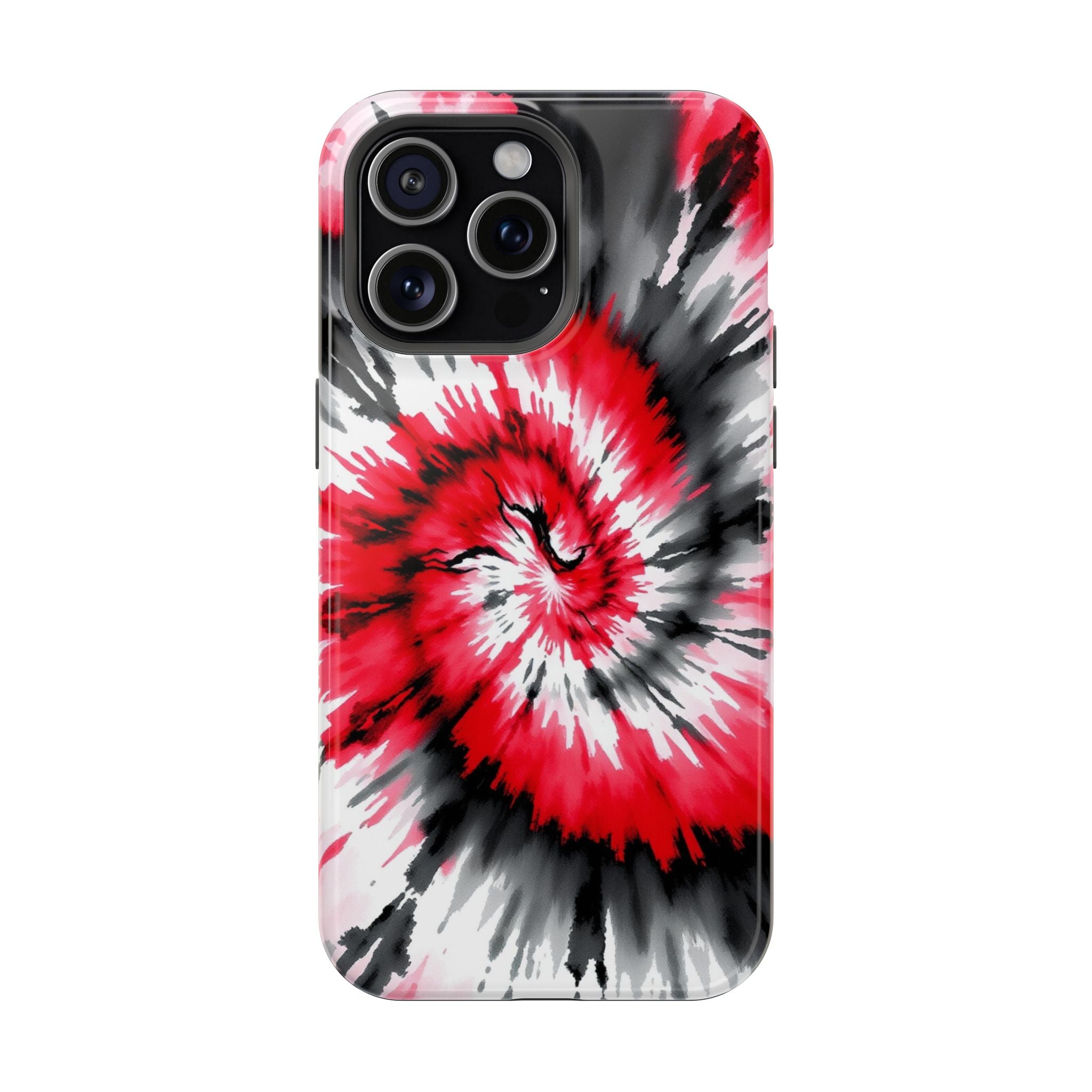 iPhone Black And Crimson Tie-Dye Vortex Slim Everyday iPhone Designer · iPhone C