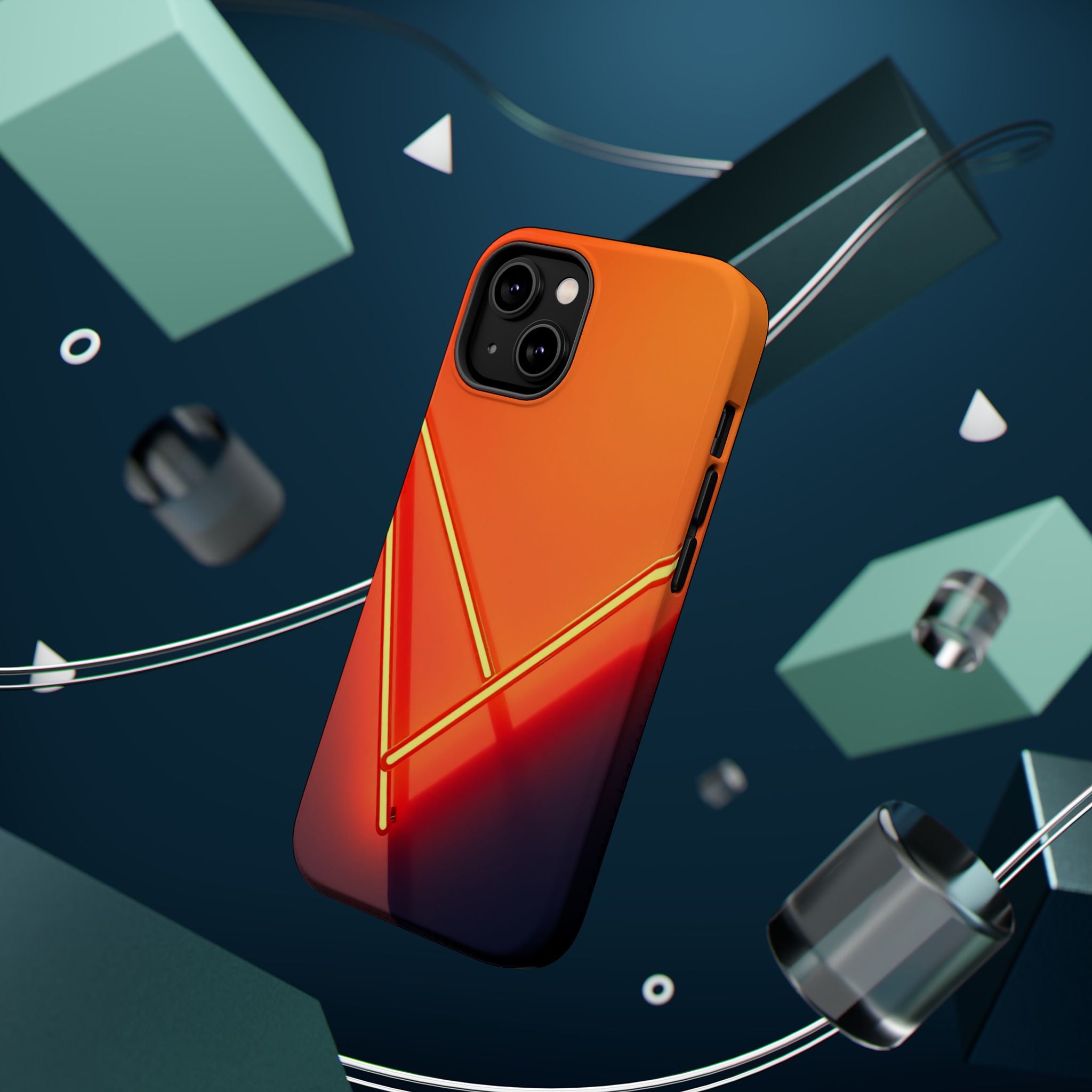iPhone Neon Geometry Vibrant Watercolor Slim Everyday iPhone Designer · iPhone C