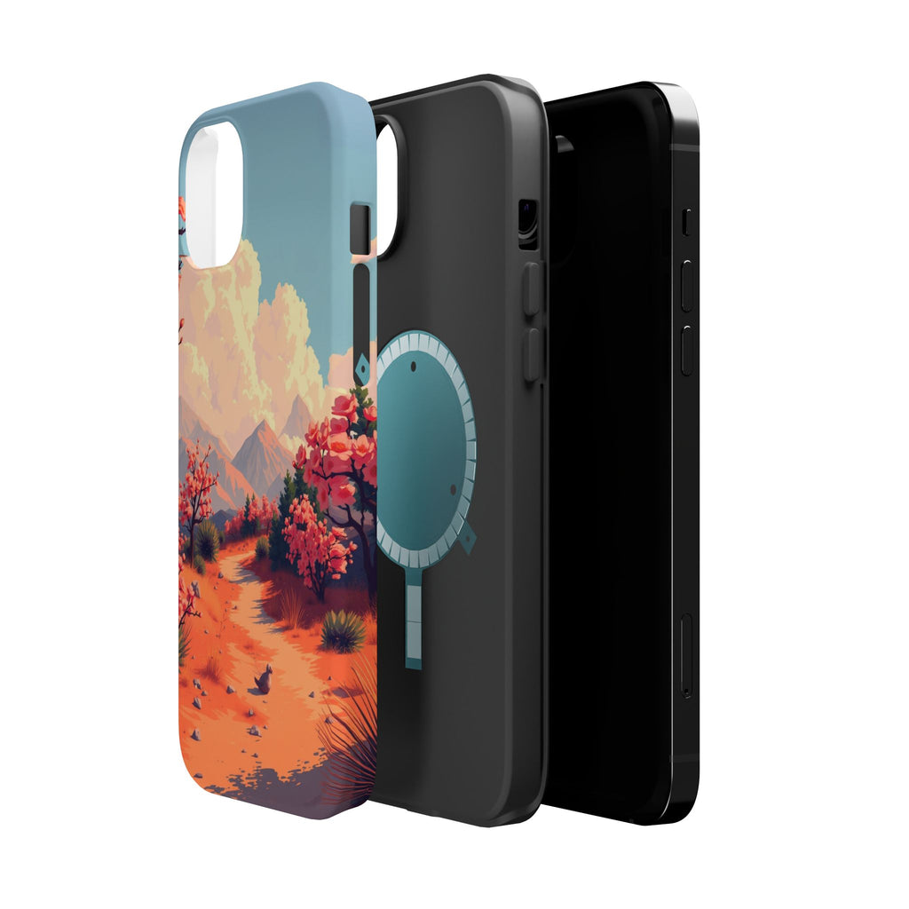 iPhone Burnt Orange And Sand Blossom Trail Slim iPhone Everyday · iPhone Case
