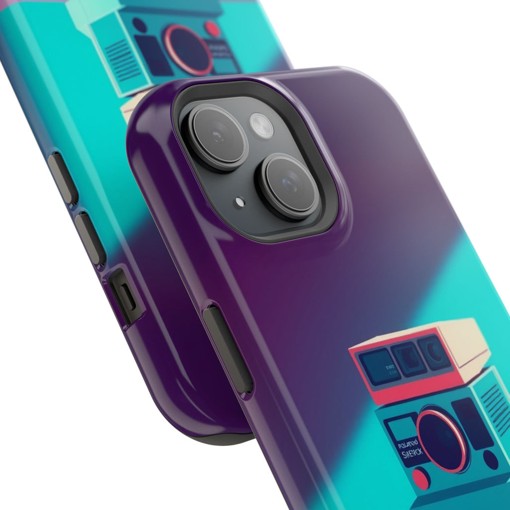 iPhone Polaroid Stack Memory Pop Art Bold Slim Everyday Designer Case · iPhone C