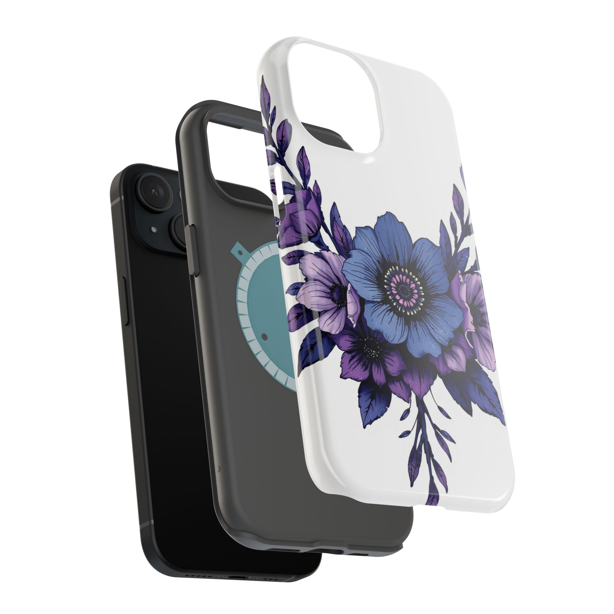 iPhone Floral Crown Grunge Distressed Slim Everyday Designer Case · iPhone Case