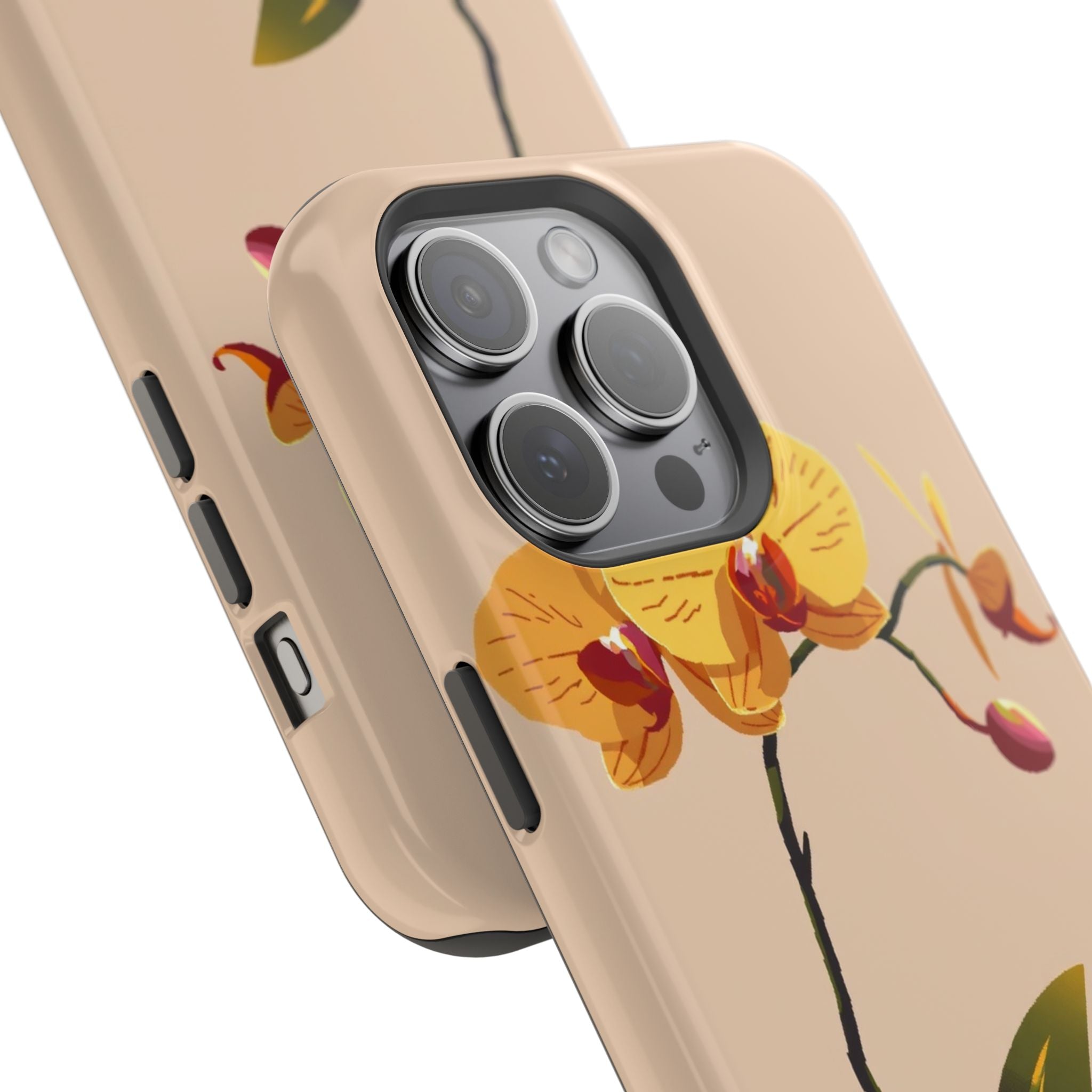 iPhone Orchid Study Pixel Art -Bit Bold Modern Everyday Snap Case · iPhone Case