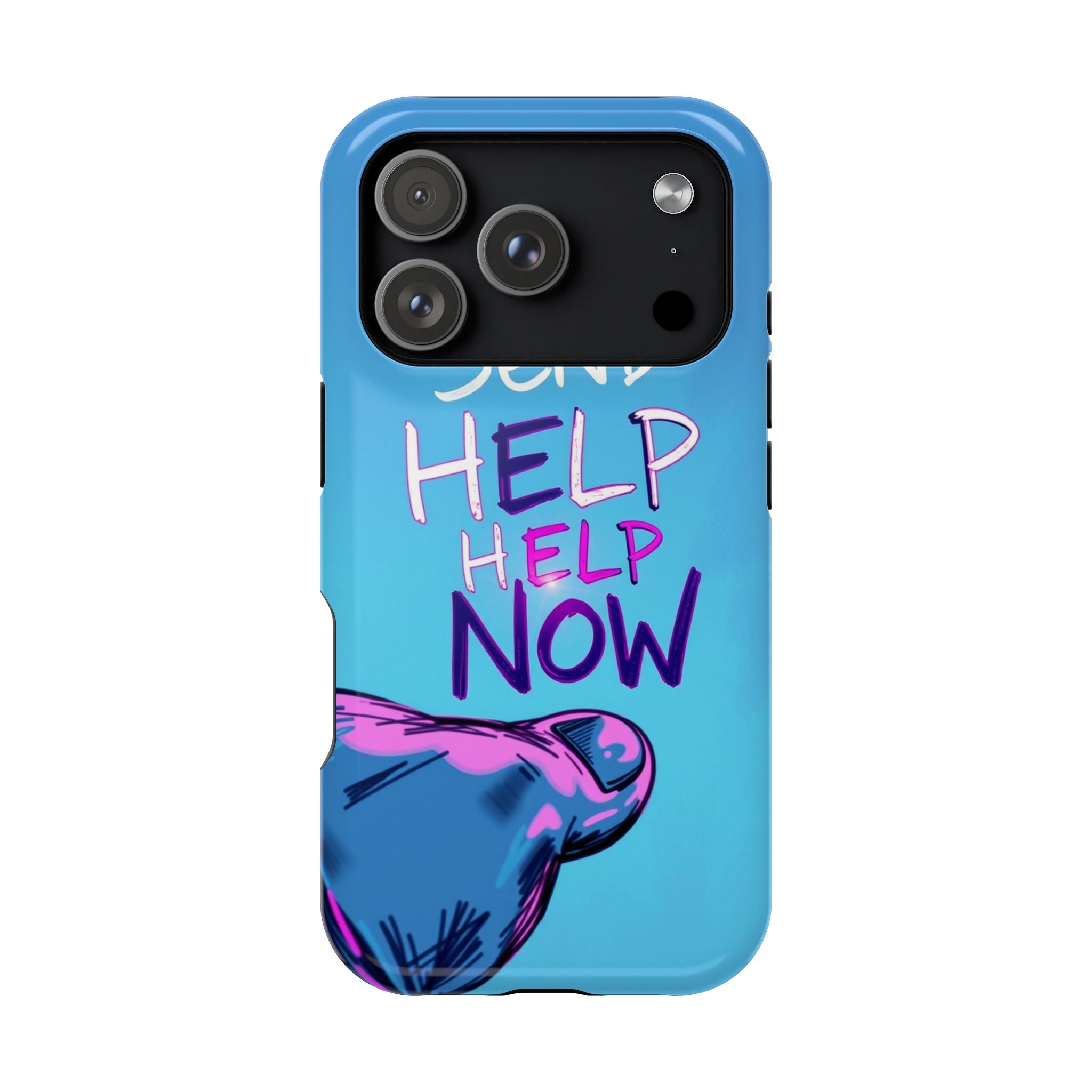 iPhone Radiant Send Help Now Design Slim Everyday Designer Case · iPhone Case
