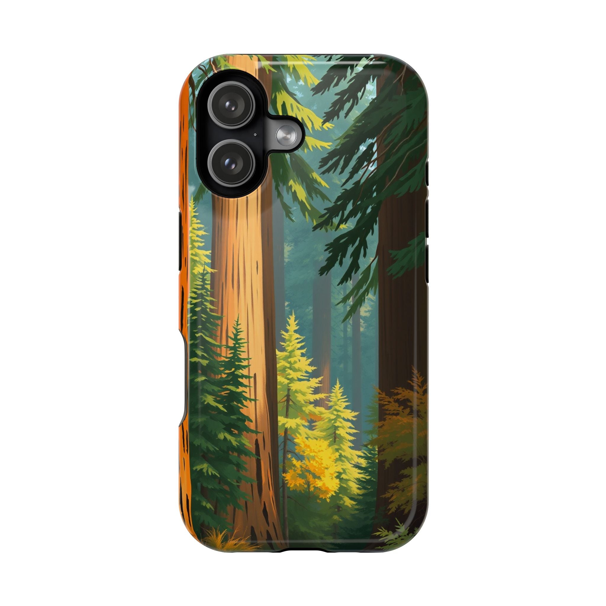 iPhone Redwood Forest Oil Painting Impressionist Clean iPhone Minimal · iPhone C