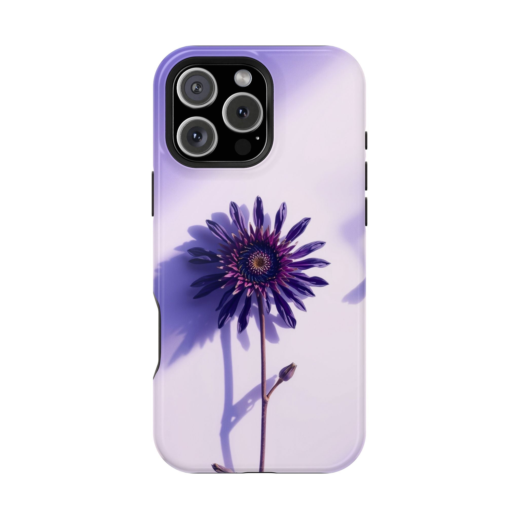 iPhone Indigo And Violet Dried Flower Flat Lay Soft iPhone Finish · iPhone Case