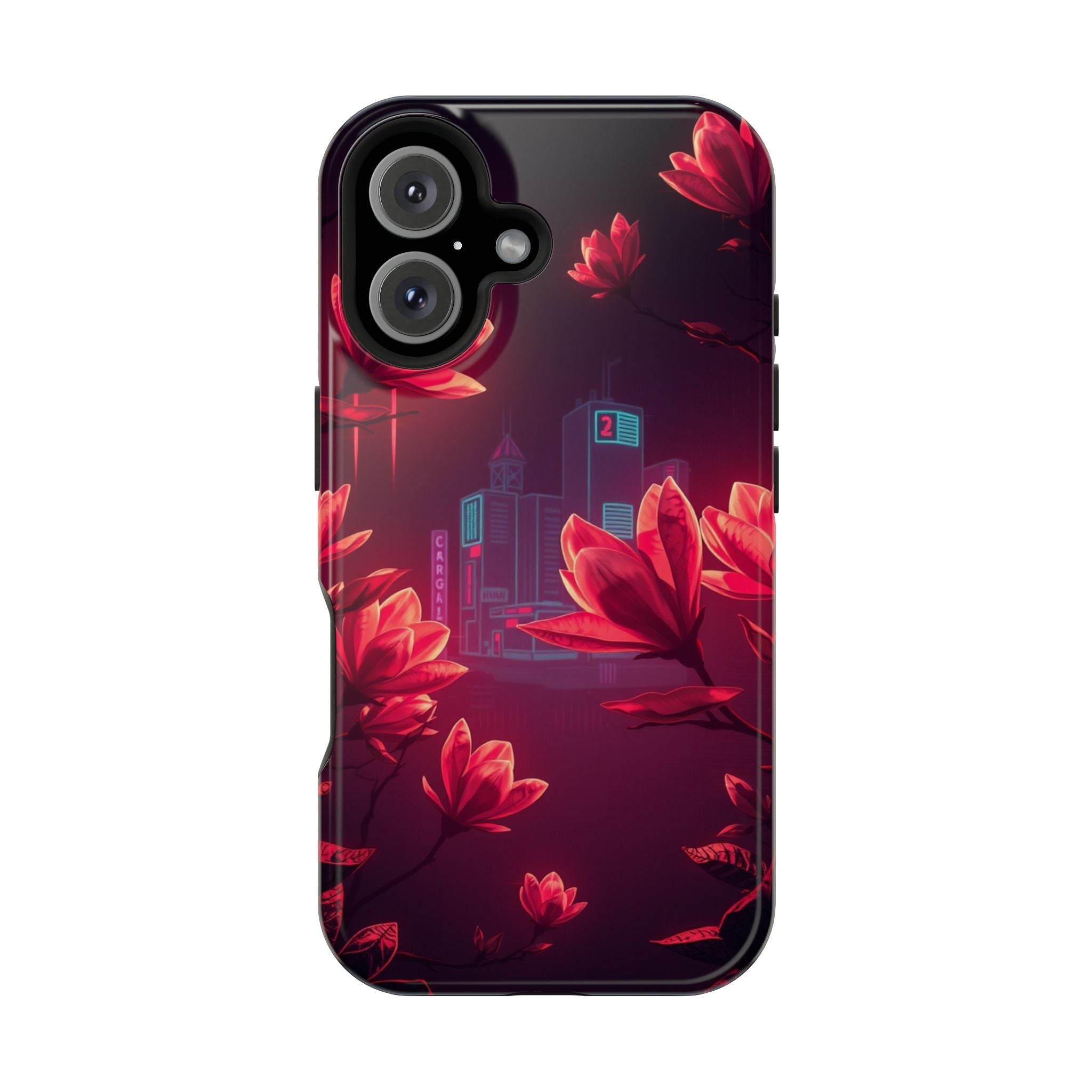 iPhone Charcoal And Copper Magnolia Dream Slim iPhone Everyday Designer · iPhone