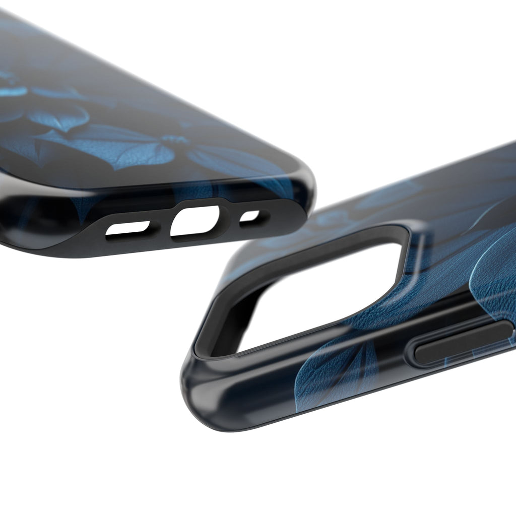 iPhone Midnight Blue And Silver Floral Dark Academia iPhone Slim · iPhone Case