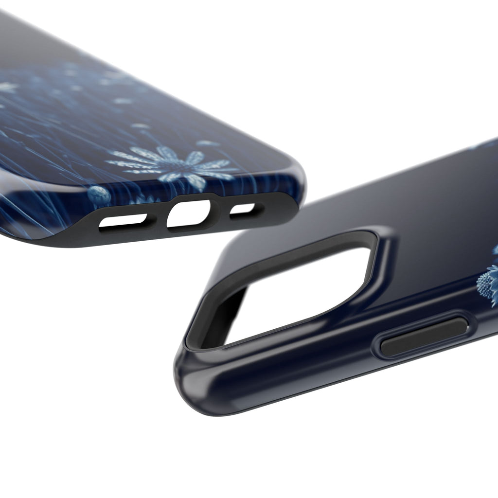 iPhone Midnight Blue And Silver Wildflower Field Clean iPhone Minimal · iPhone C